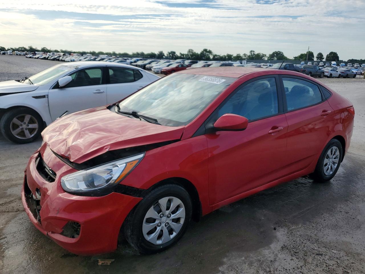 2015 Hyundai Accent Gls Red vin: KMHCT4AE3FU936164