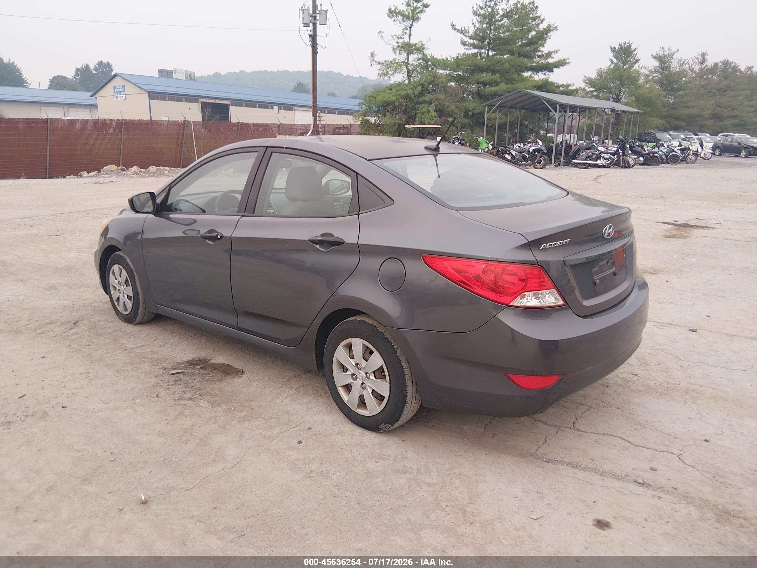 2012 Hyundai Accent Gls Серый vin: KMHCT4AE4CU075170