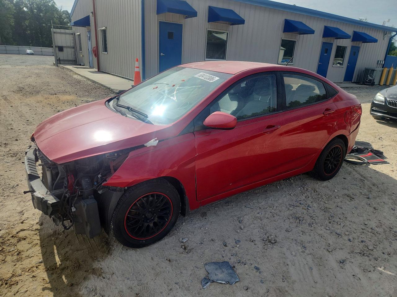 2012 Hyundai Accent Gls Red vin: KMHCT4AE4CU186818