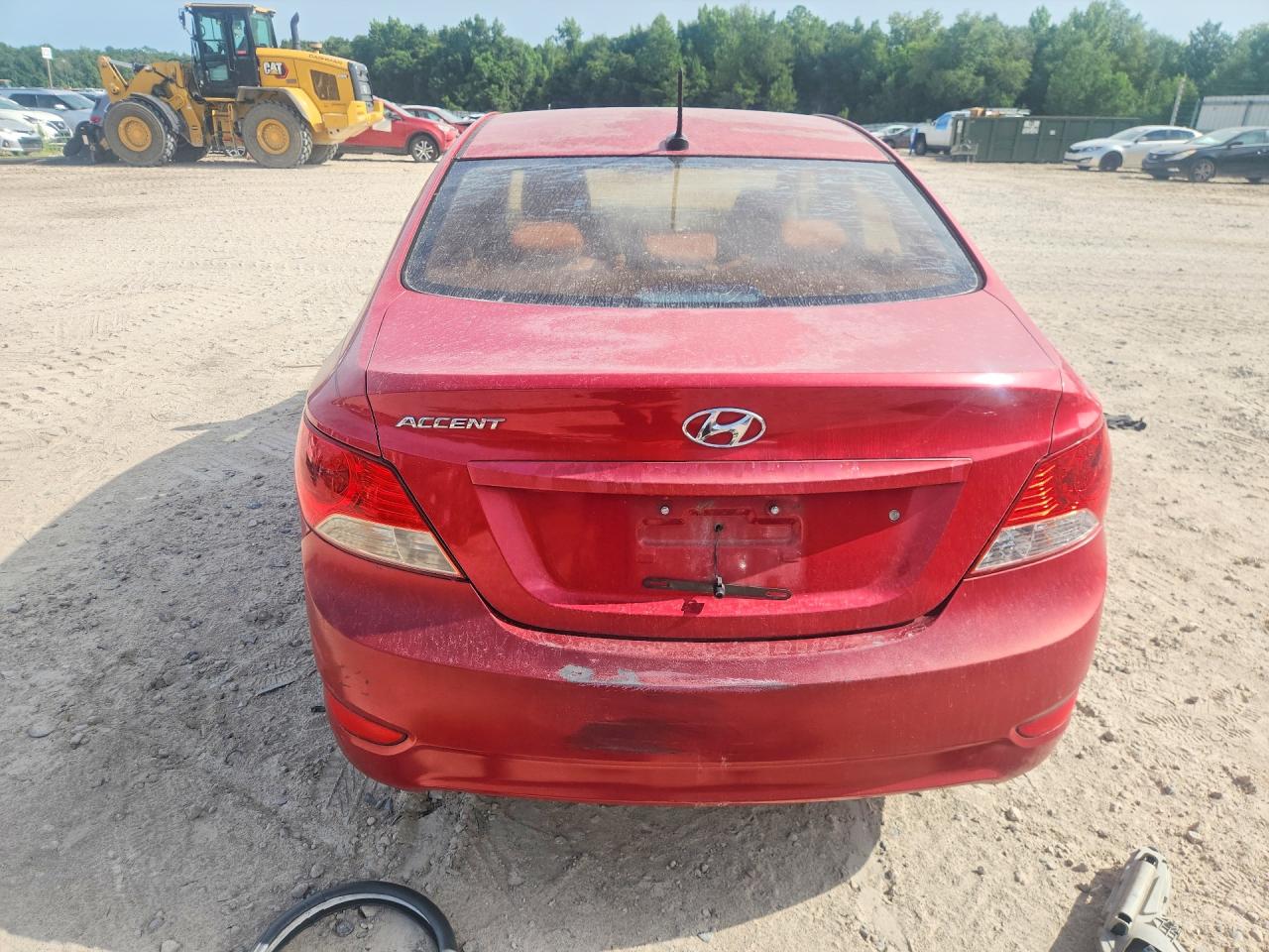 2012 Hyundai Accent Gls Red vin: KMHCT4AE4CU186818