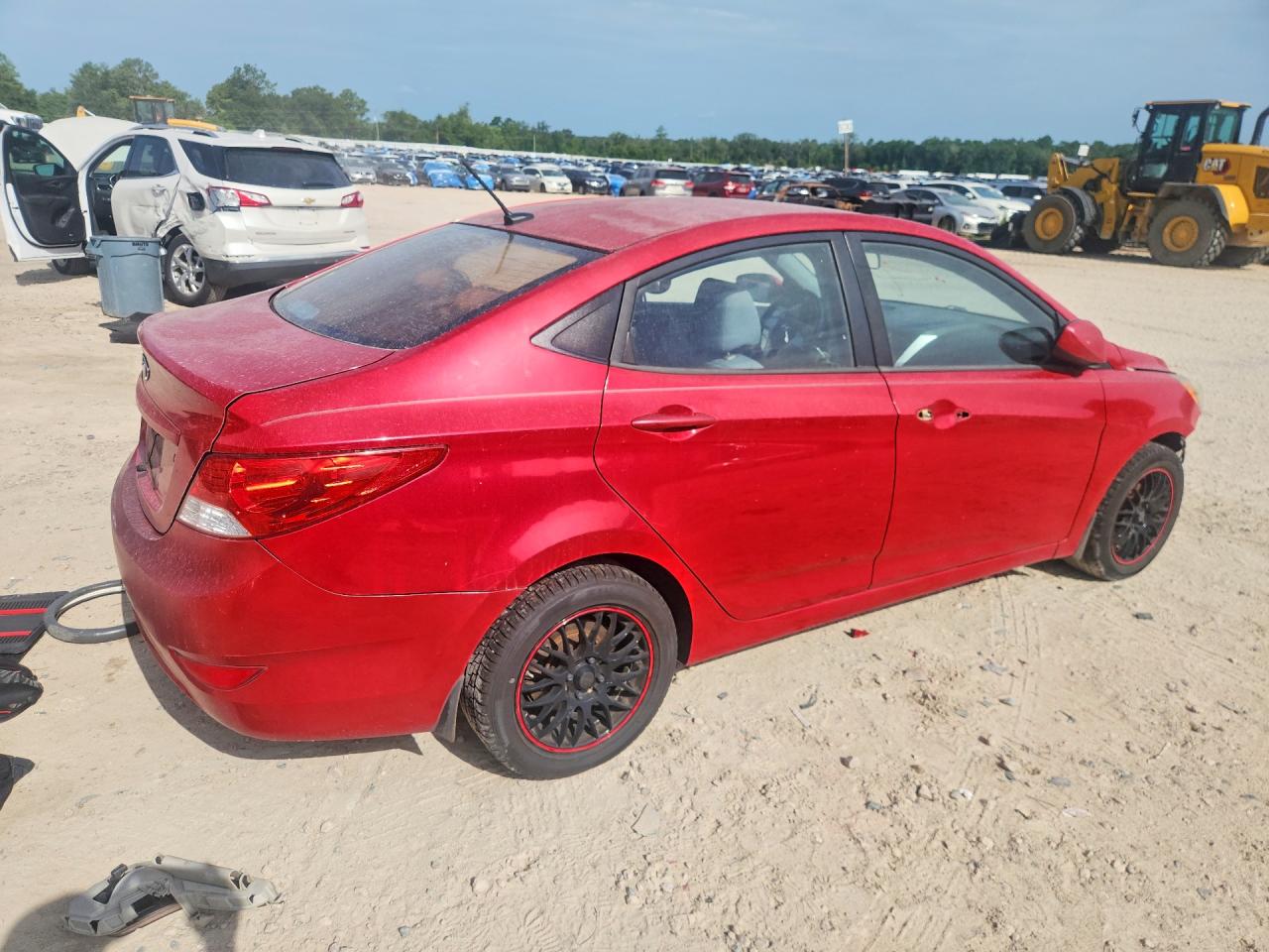 2012 Hyundai Accent Gls Red vin: KMHCT4AE4CU186818