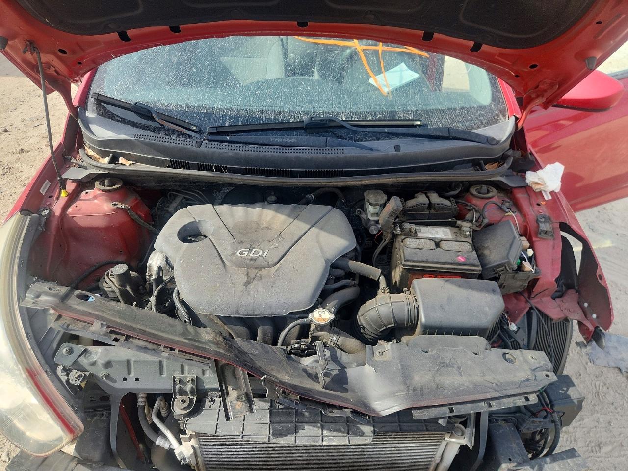 2012 Hyundai Accent Gls Red vin: KMHCT4AE4CU186818