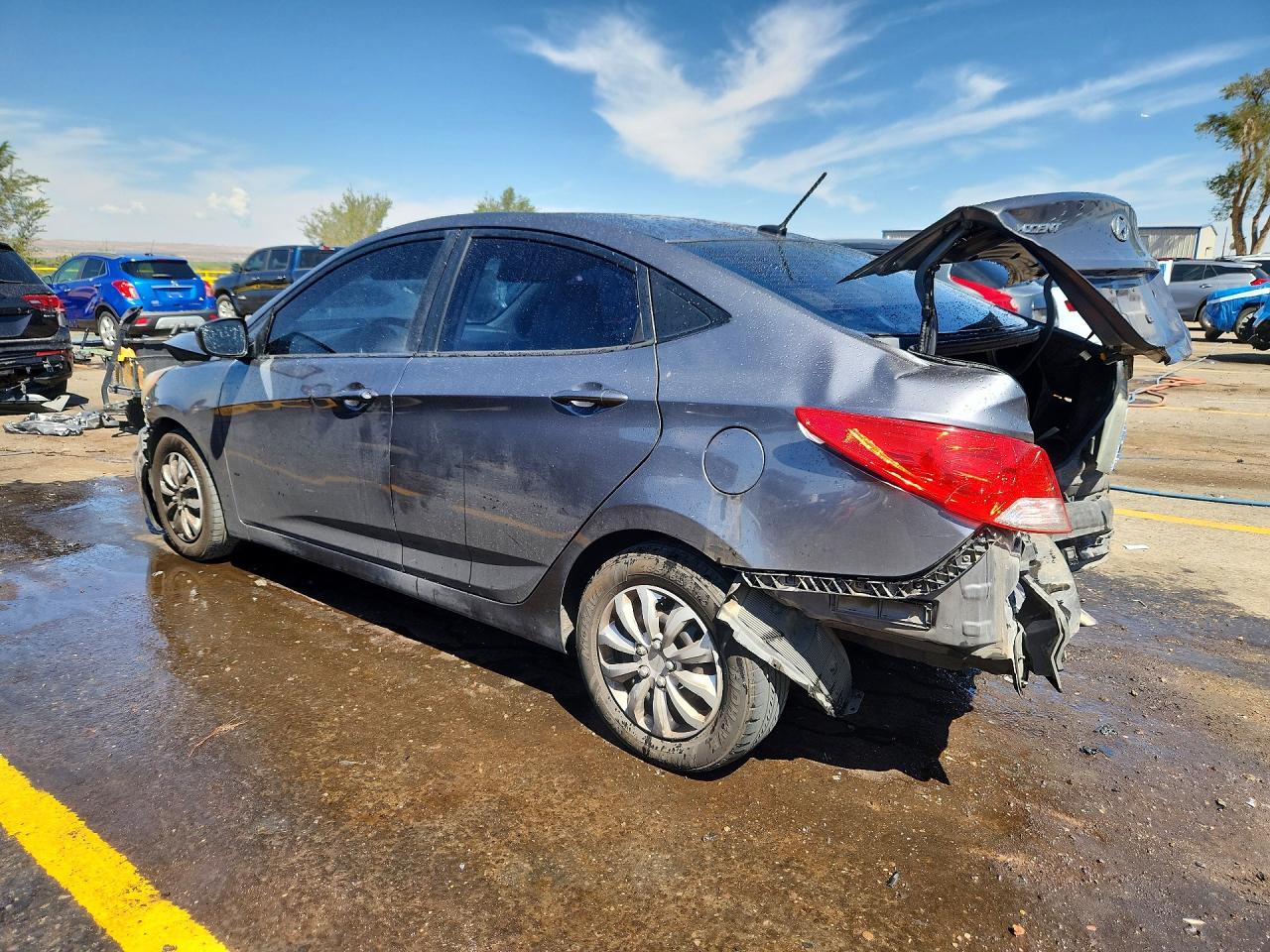2012 Hyundai Accent Gls Silver vin: KMHCT4AE4CU190609