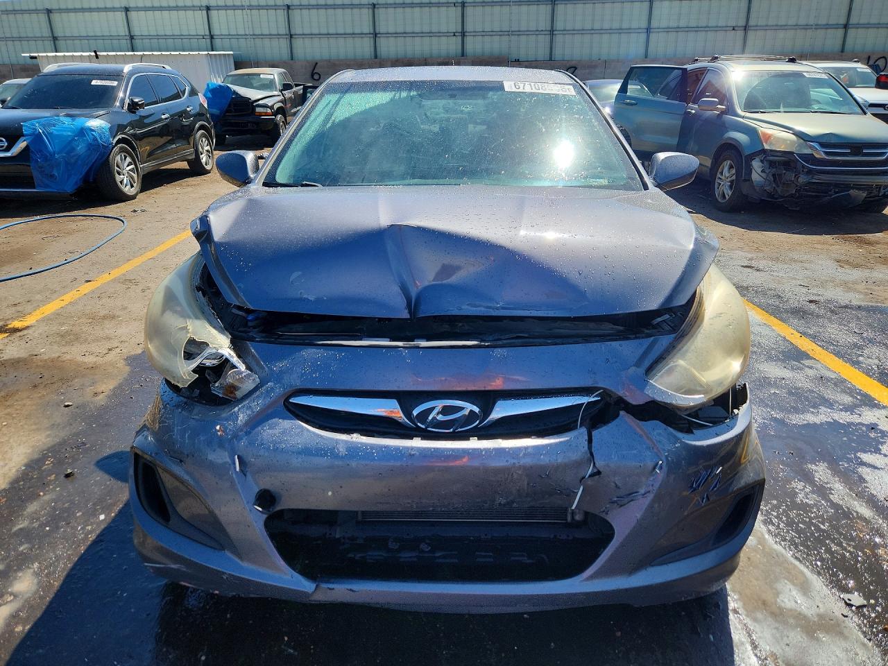 2012 Hyundai Accent Gls Silver vin: KMHCT4AE4CU190609