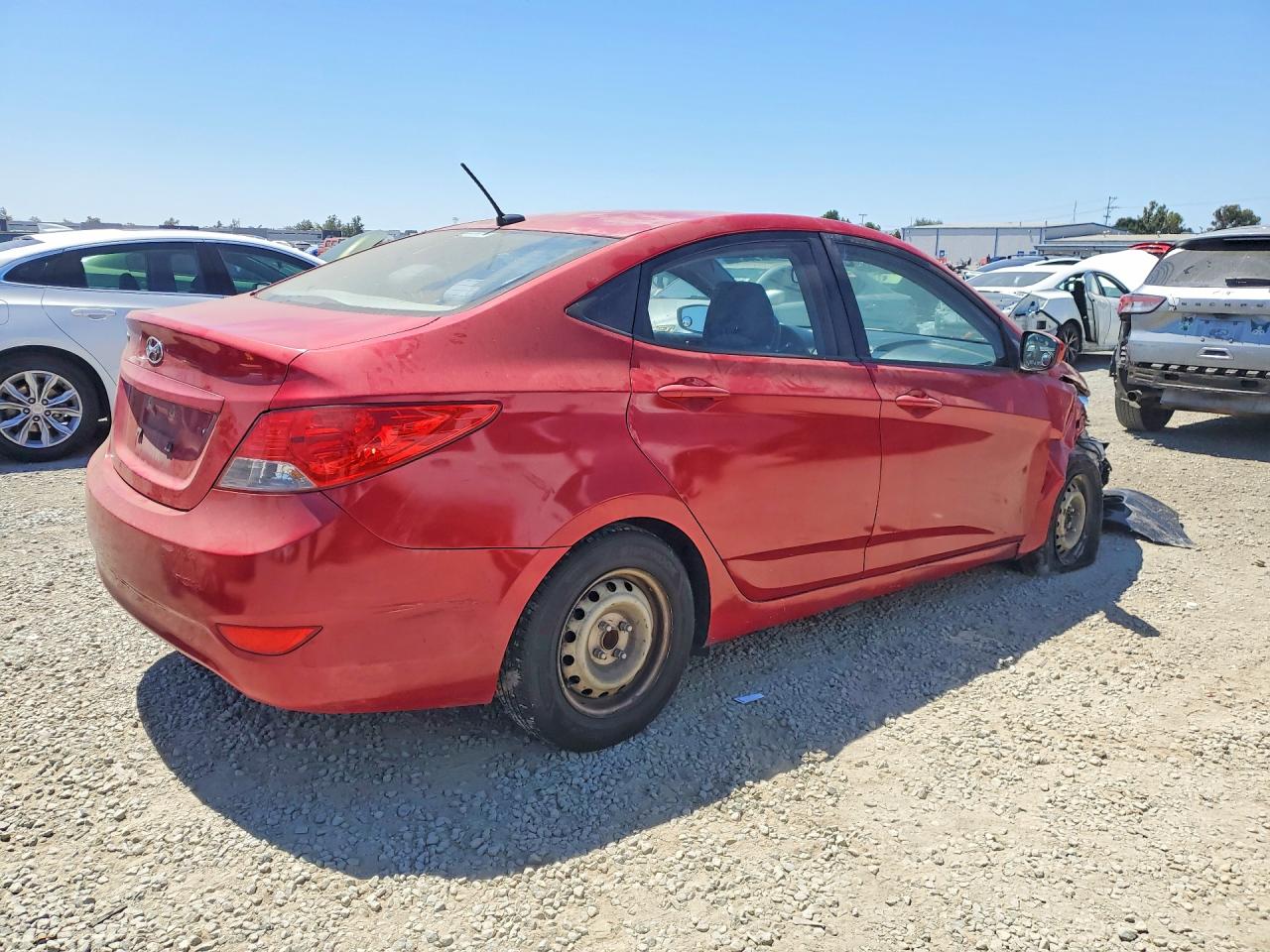 2012 Hyundai Accent Gls Red vin: KMHCT4AE4CU219803
