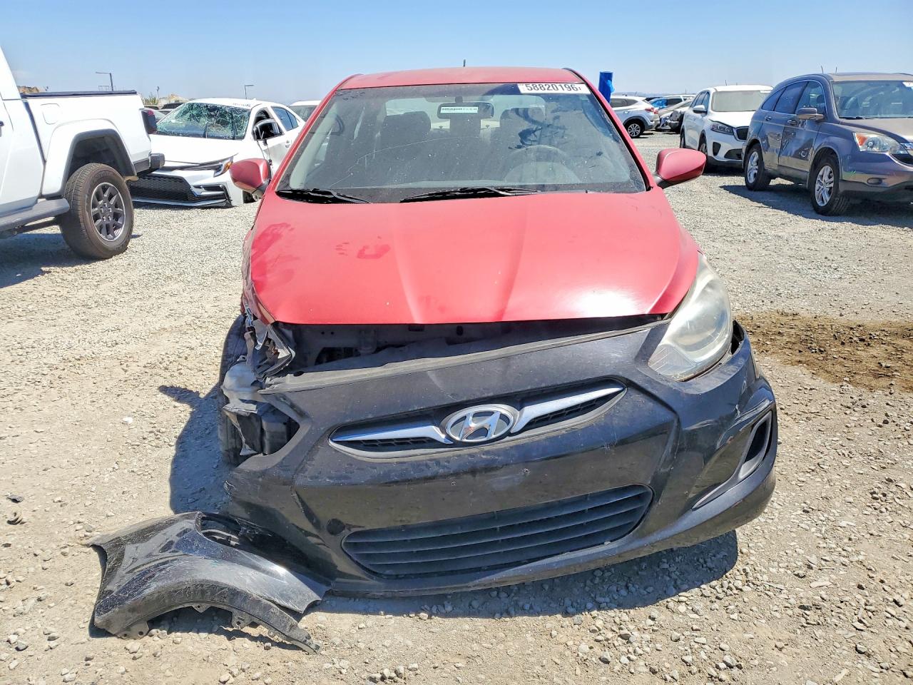 2012 Hyundai Accent Gls Red vin: KMHCT4AE4CU219803