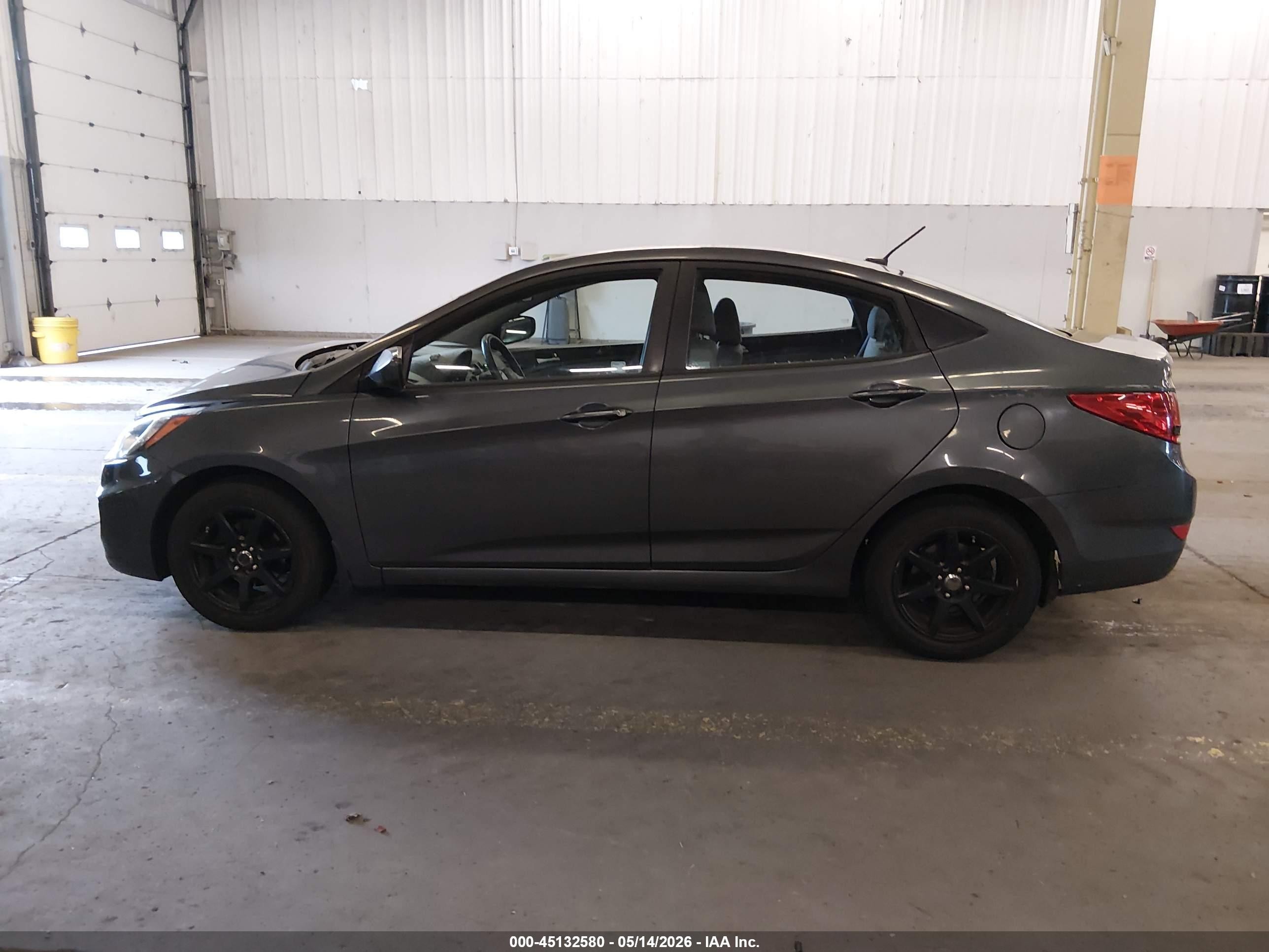 2012 Hyundai Accent Gls Gray vin: KMHCT4AE4CU239159