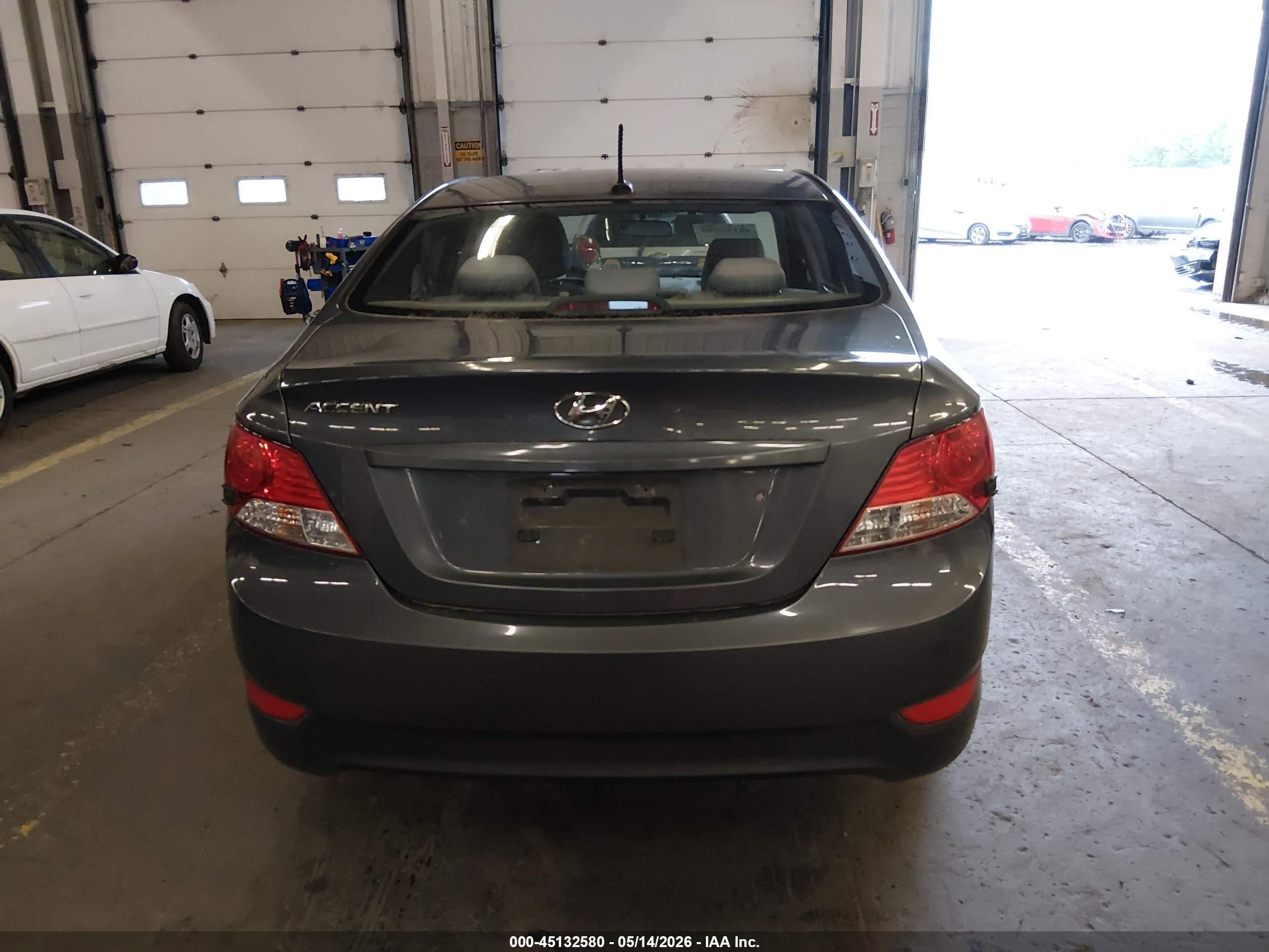 2012 Hyundai Accent Gls Gray vin: KMHCT4AE4CU239159