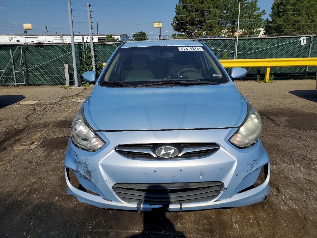 2012 Hyundai Accent Gls Blue vin: KMHCT4AE4CU254616