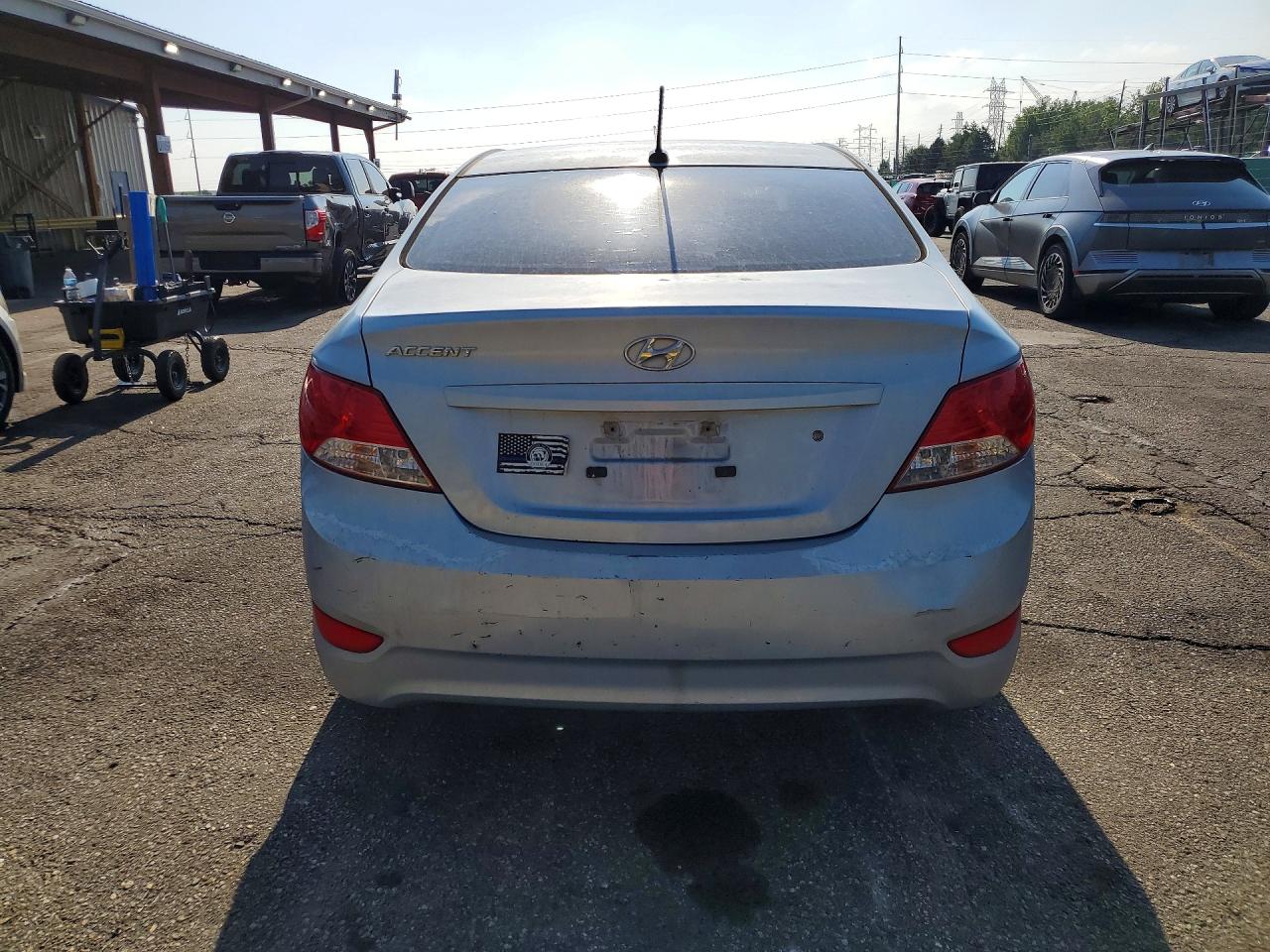 2012 Hyundai Accent Gls Blue vin: KMHCT4AE4CU254616