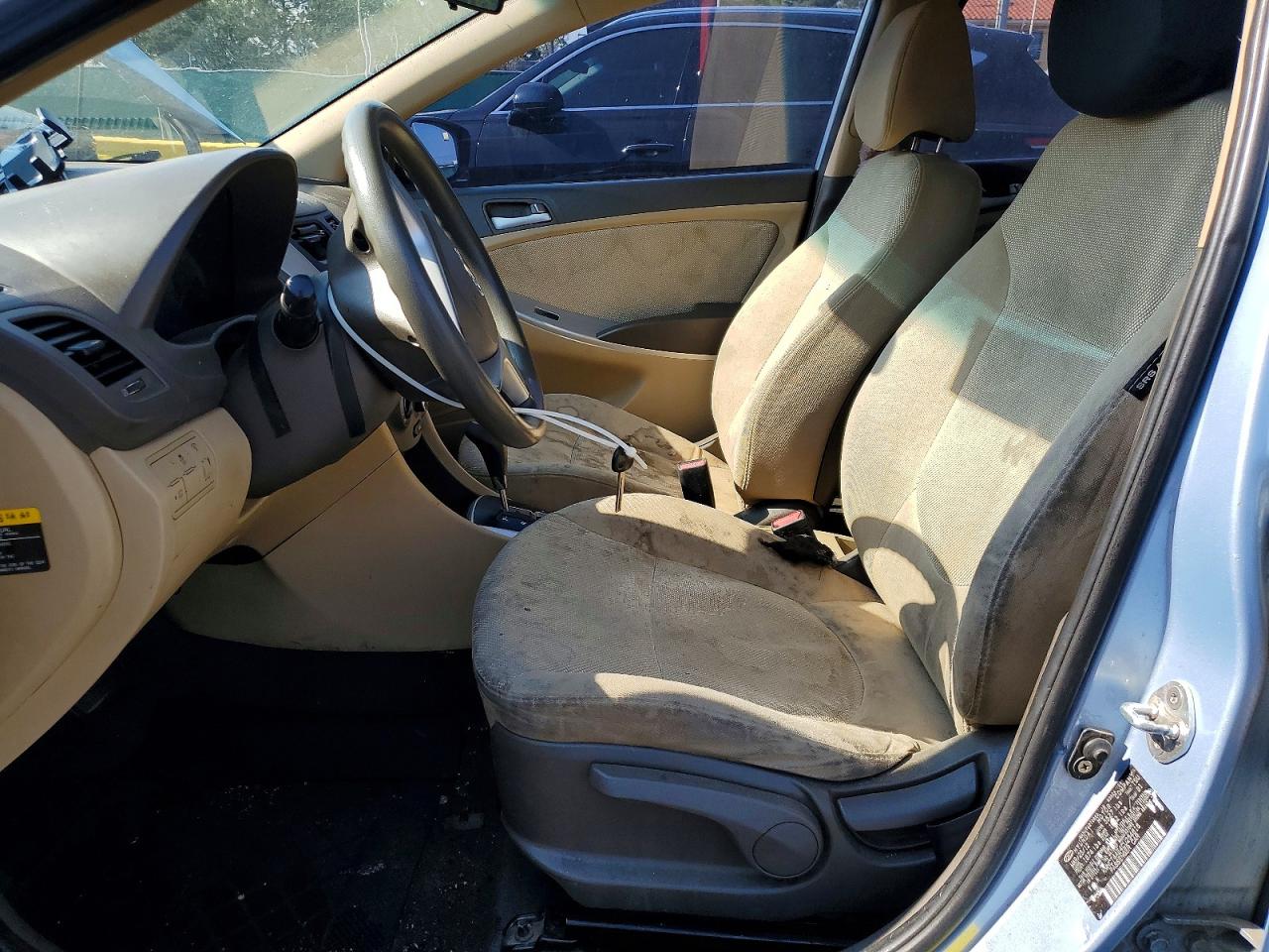 2012 Hyundai Accent Gls Blue vin: KMHCT4AE4CU254616