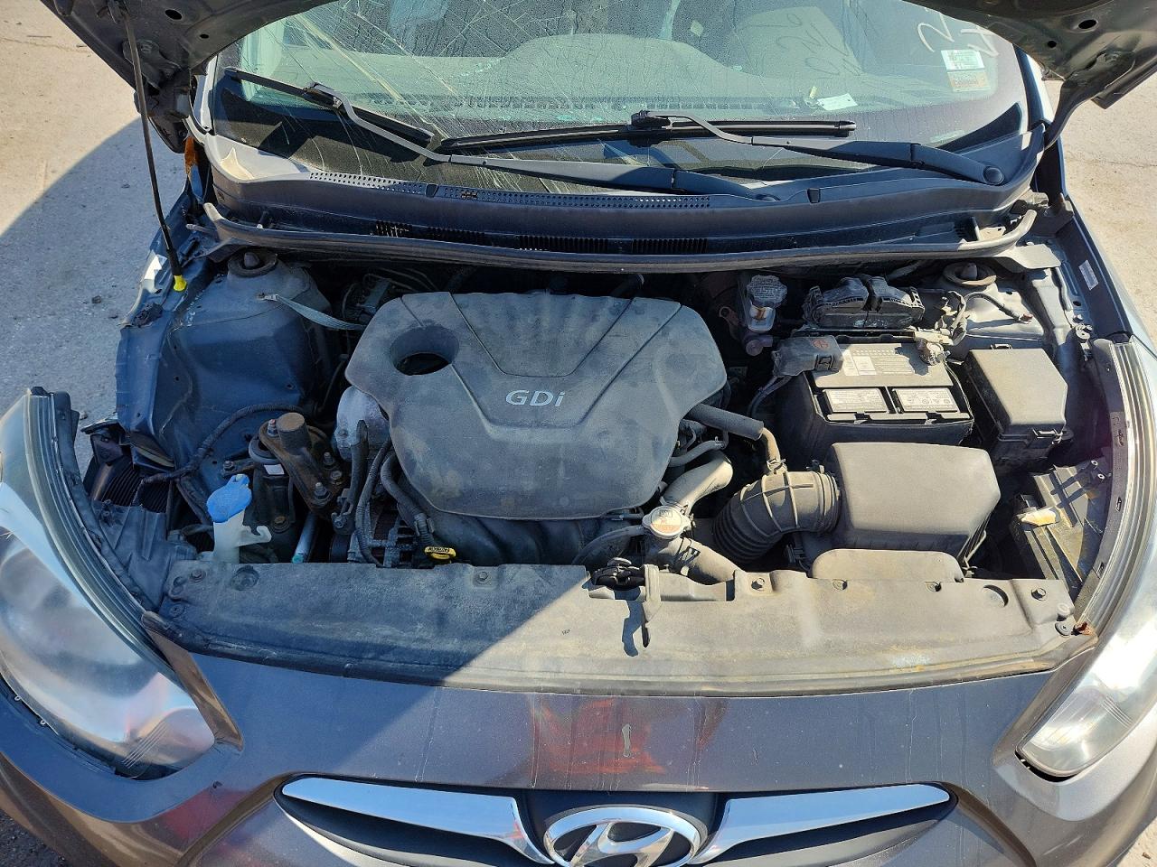 2013 Hyundai Accent Gls Gray vin: KMHCT4AE4DU375549