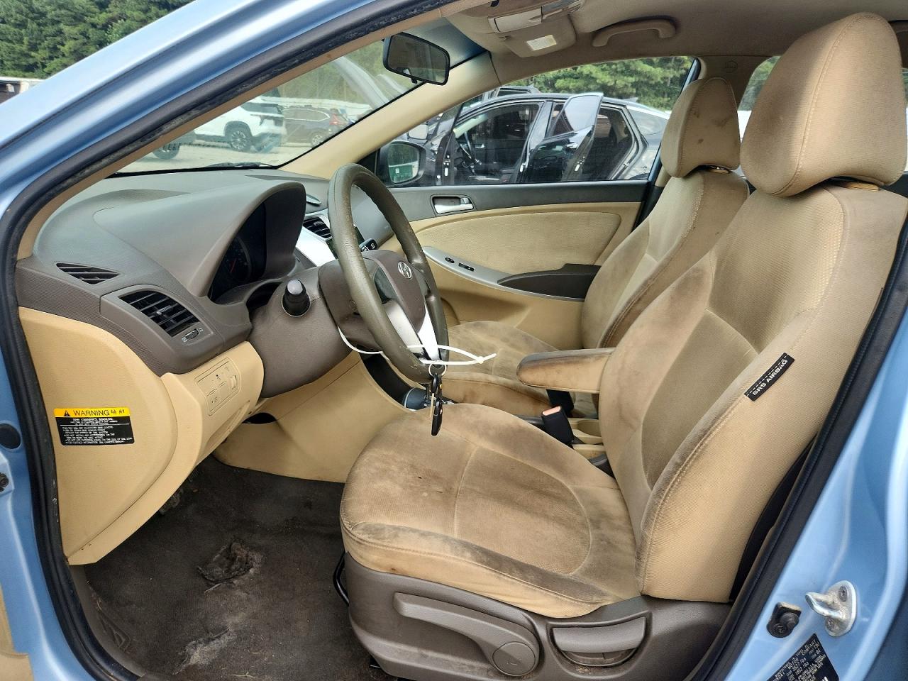 2013 Hyundai Accent Gls Blue vin: KMHCT4AE4DU446426