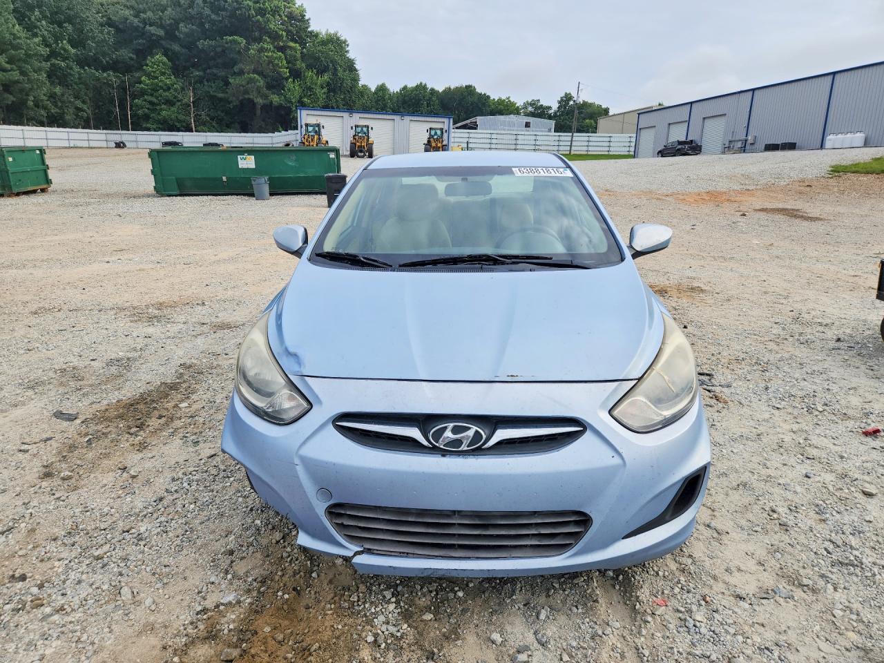 2013 Hyundai Accent Gls Blue vin: KMHCT4AE4DU446426