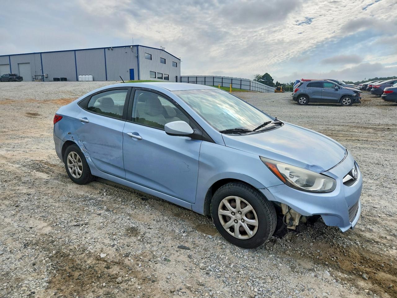 2013 Hyundai Accent Gls Blue vin: KMHCT4AE4DU446426