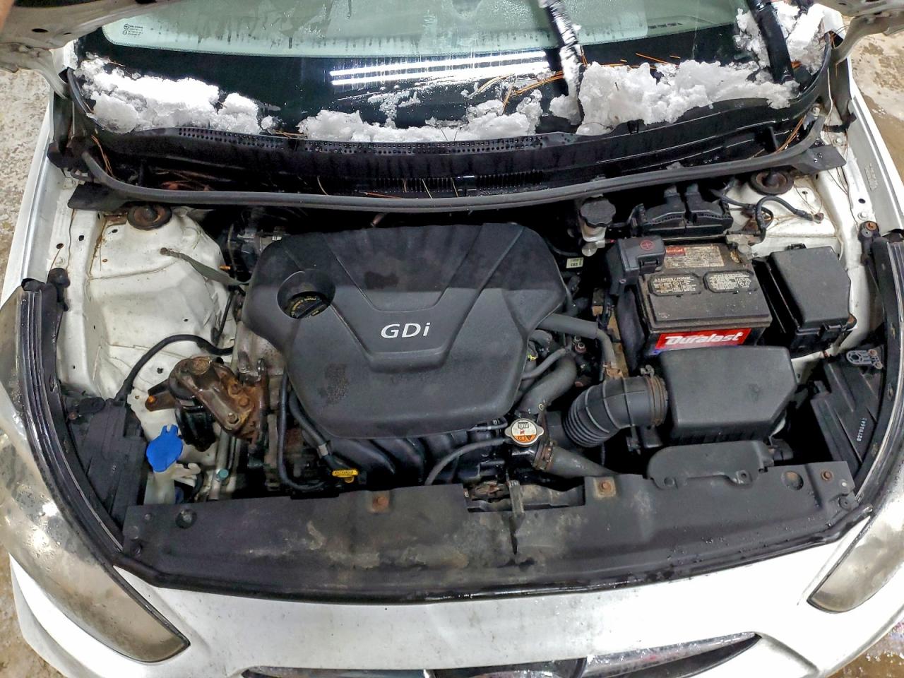 2013 Hyundai Accent Gls White vin: KMHCT4AE4DU452937