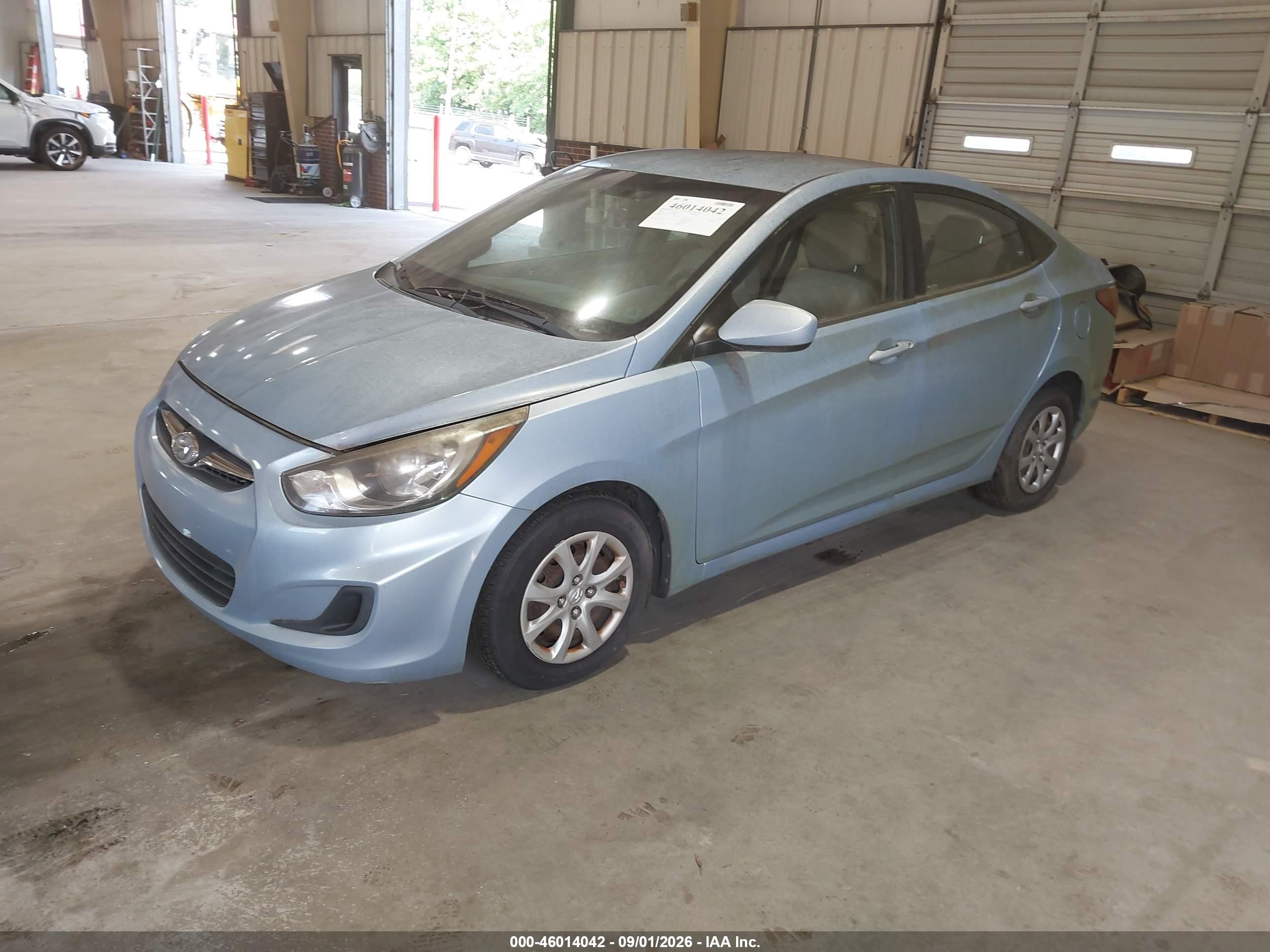 2013 Hyundai Accent Gls Light Blue vin: KMHCT4AE4DU488658