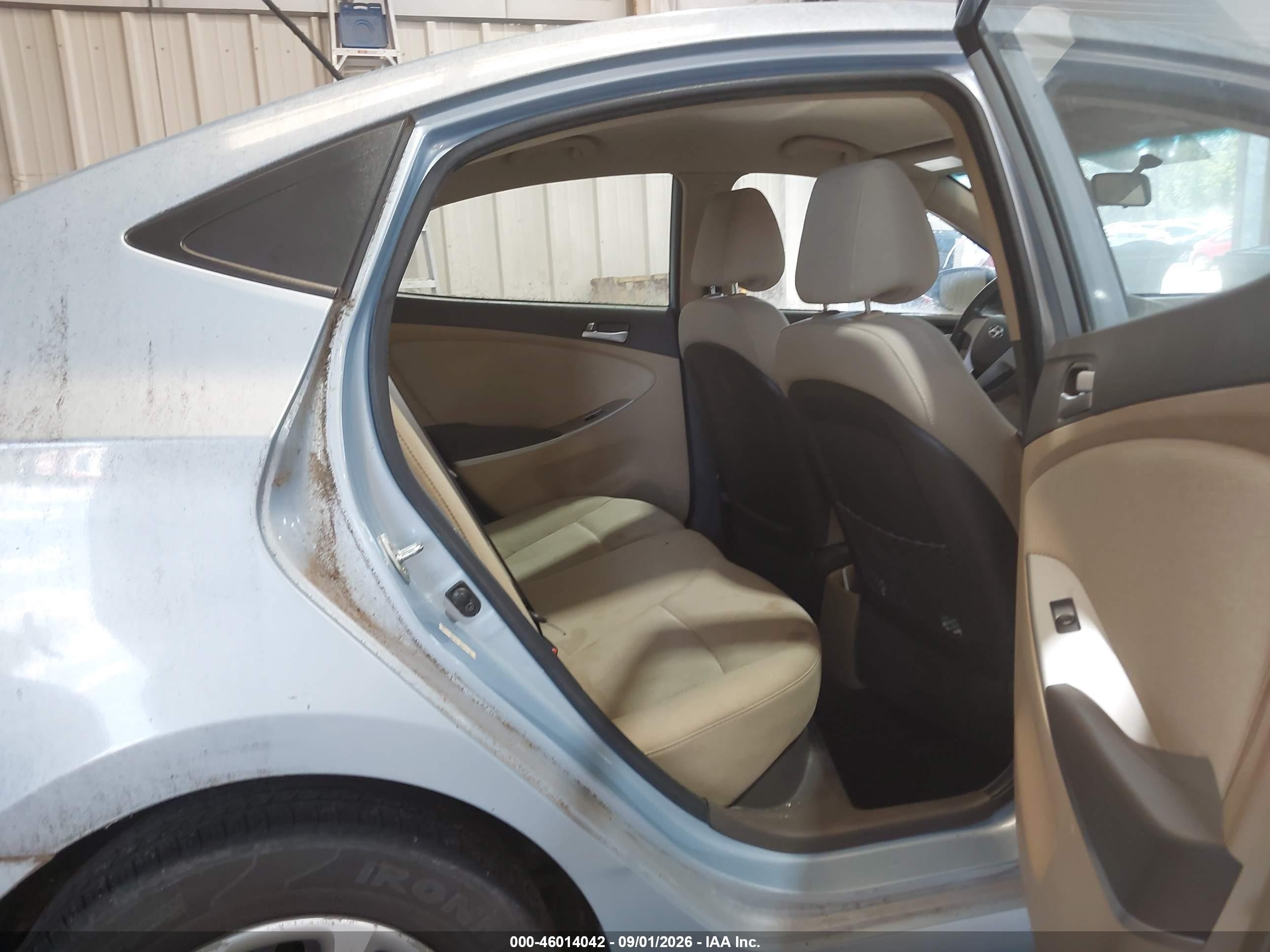 2013 Hyundai Accent Gls Light Blue vin: KMHCT4AE4DU488658