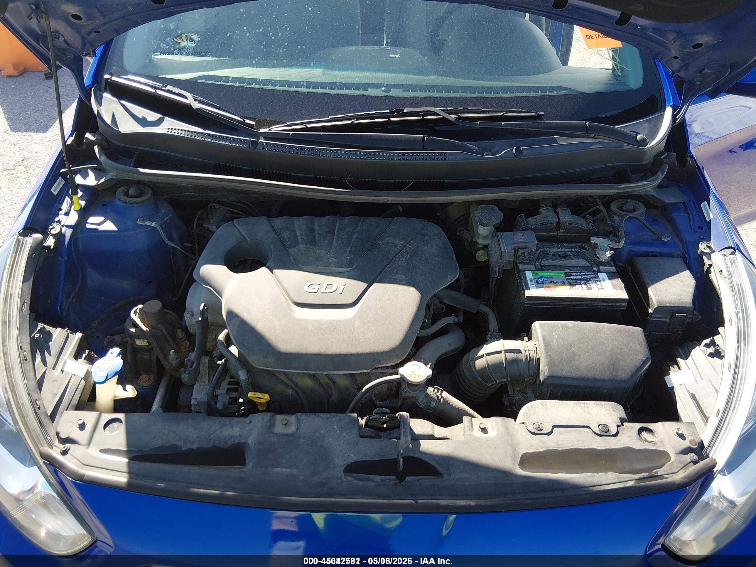 2013 Hyundai Accent Gls Blue vin: KMHCT4AE4DU503076