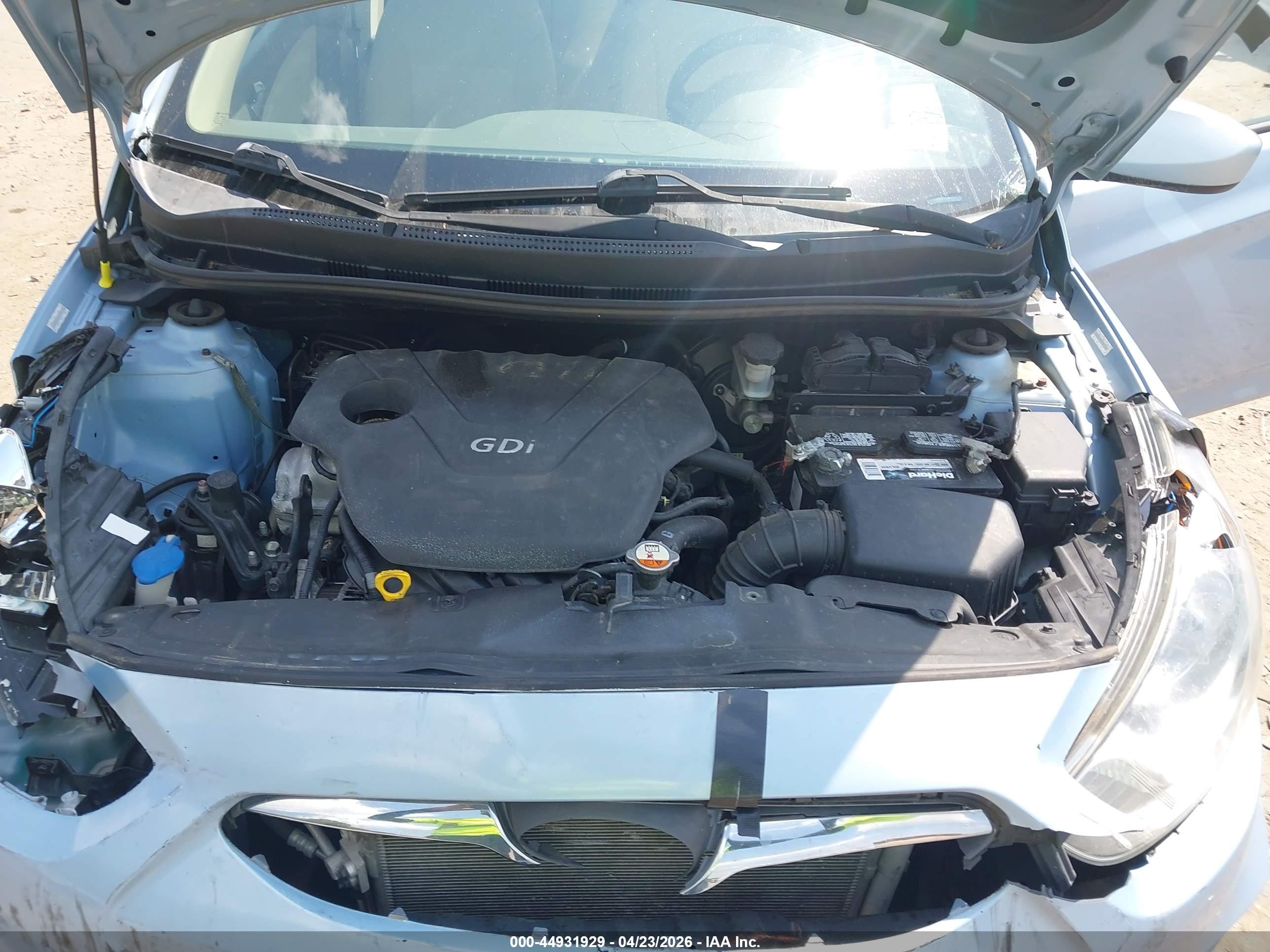 2013 Hyundai Accent Gls Синий vin: KMHCT4AE4DU526311
