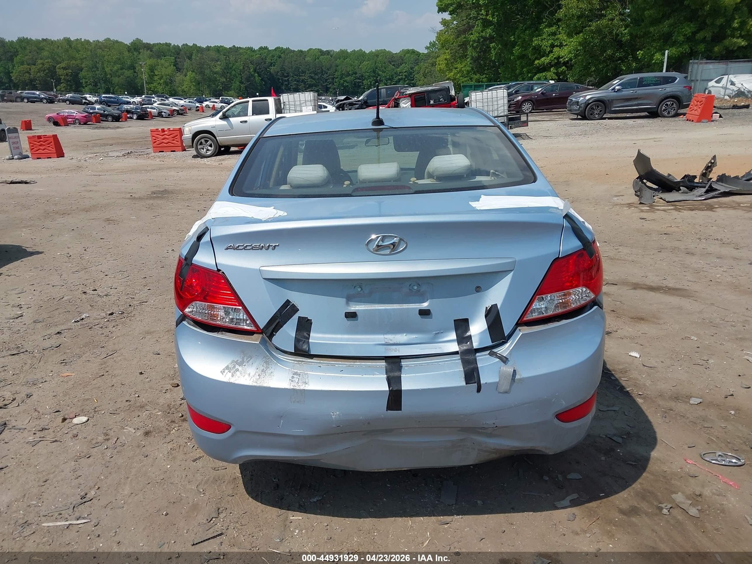 2013 Hyundai Accent Gls Синий vin: KMHCT4AE4DU526311