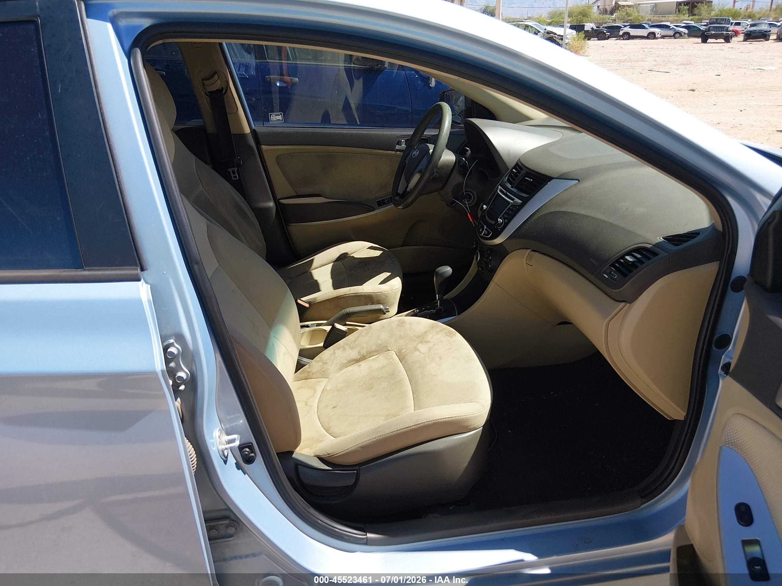 2013 Hyundai Accent Gls Blue vin: KMHCT4AE4DU559311