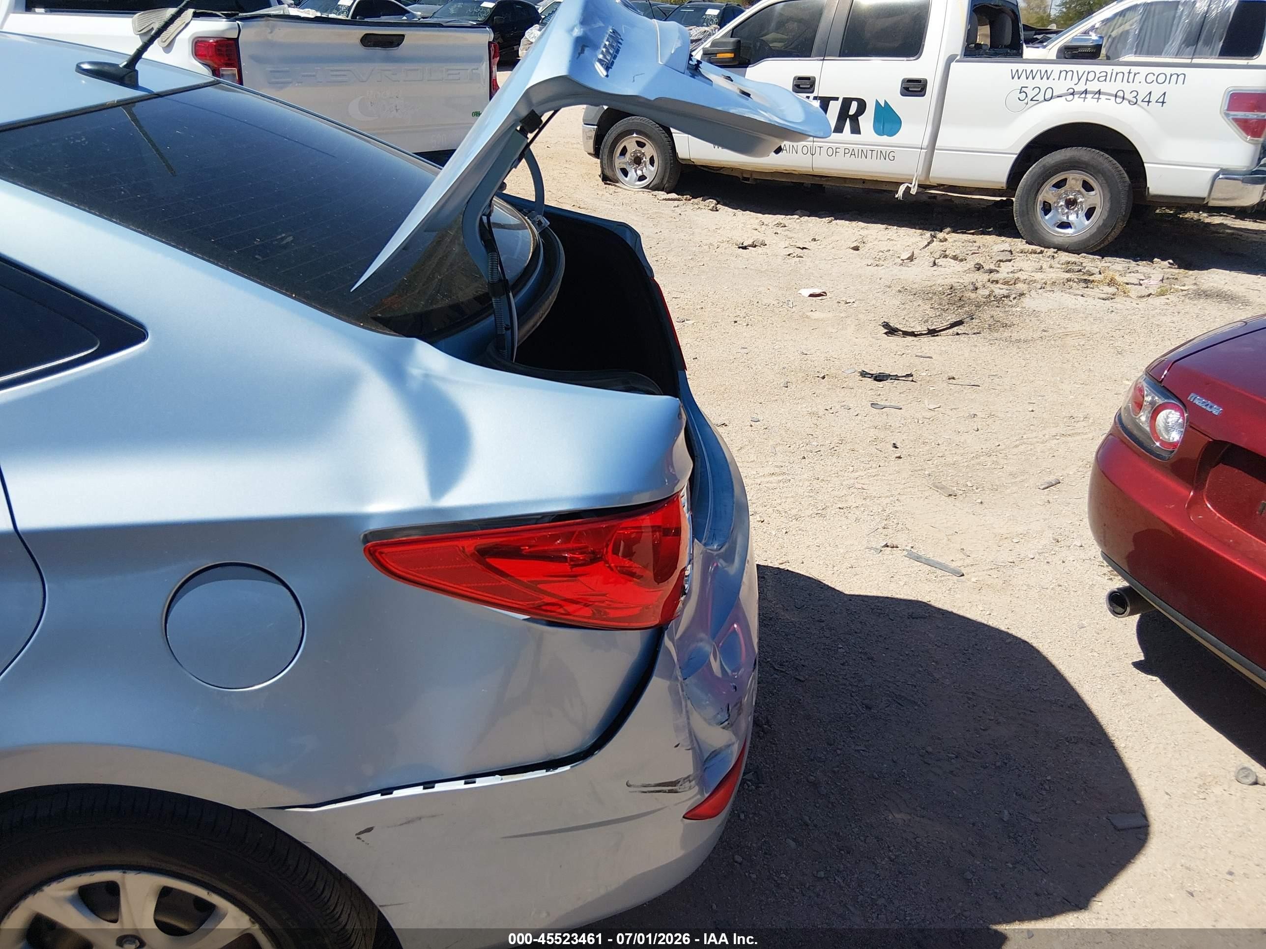 2013 Hyundai Accent Gls Blue vin: KMHCT4AE4DU559311