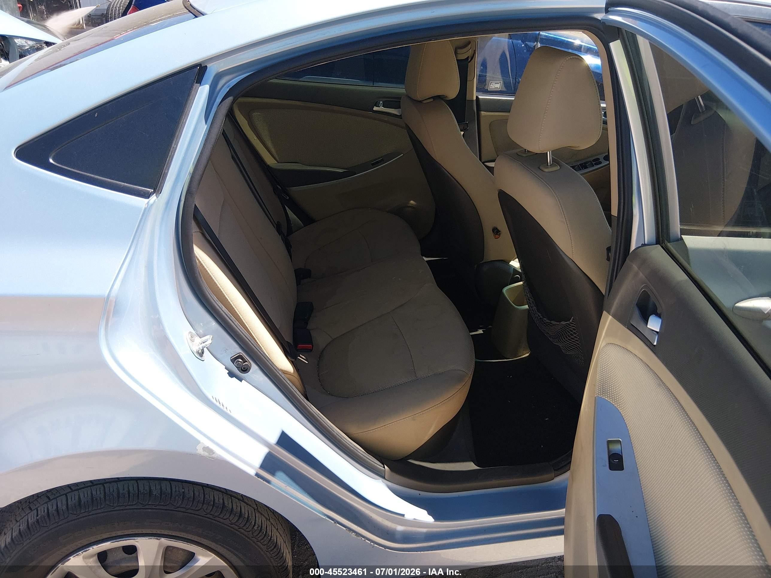 2013 Hyundai Accent Gls Blue vin: KMHCT4AE4DU559311
