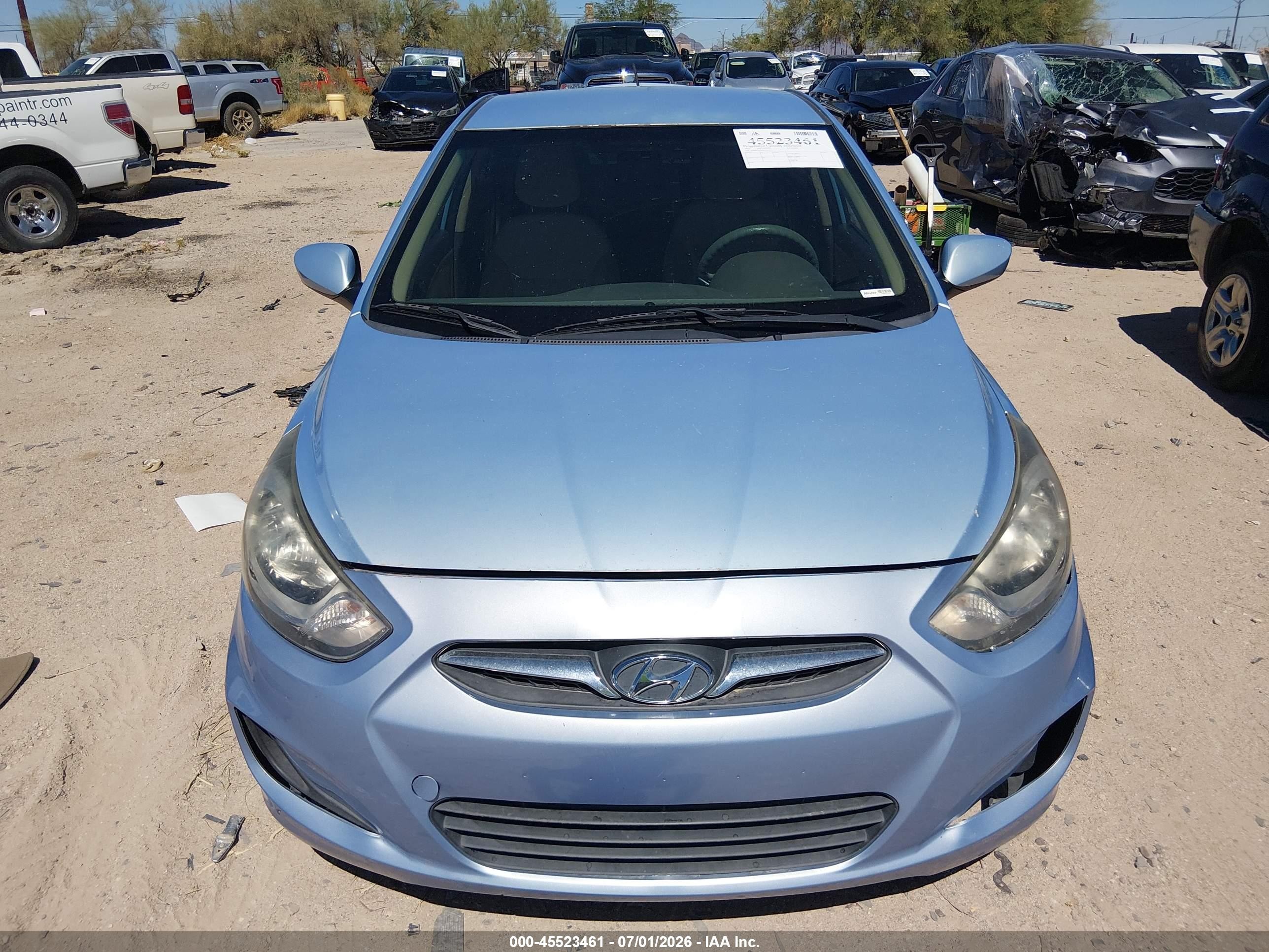 2013 Hyundai Accent Gls Blue vin: KMHCT4AE4DU559311