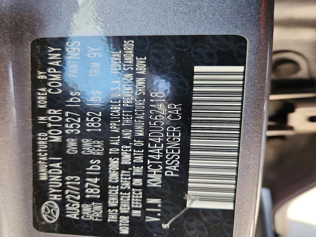 2013 Hyundai Accent Gls Silver vin: KMHCT4AE4DU562418