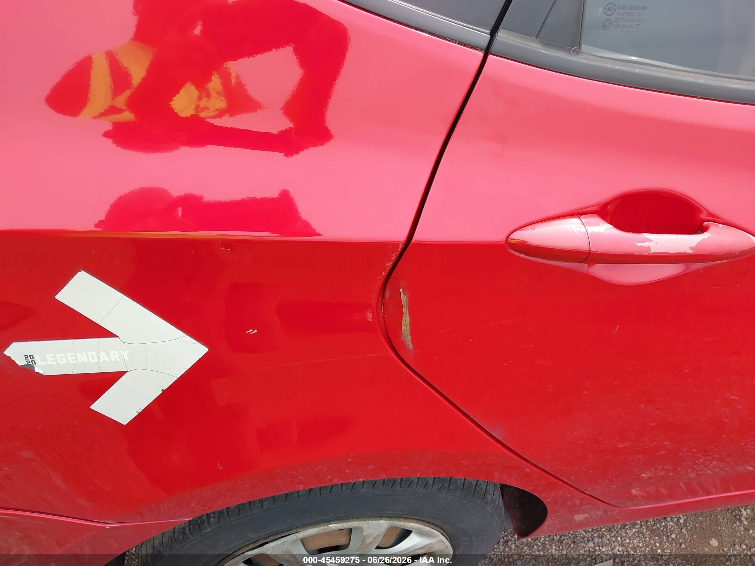 2013 Hyundai Accent Gls Red vin: KMHCT4AE4DU584175