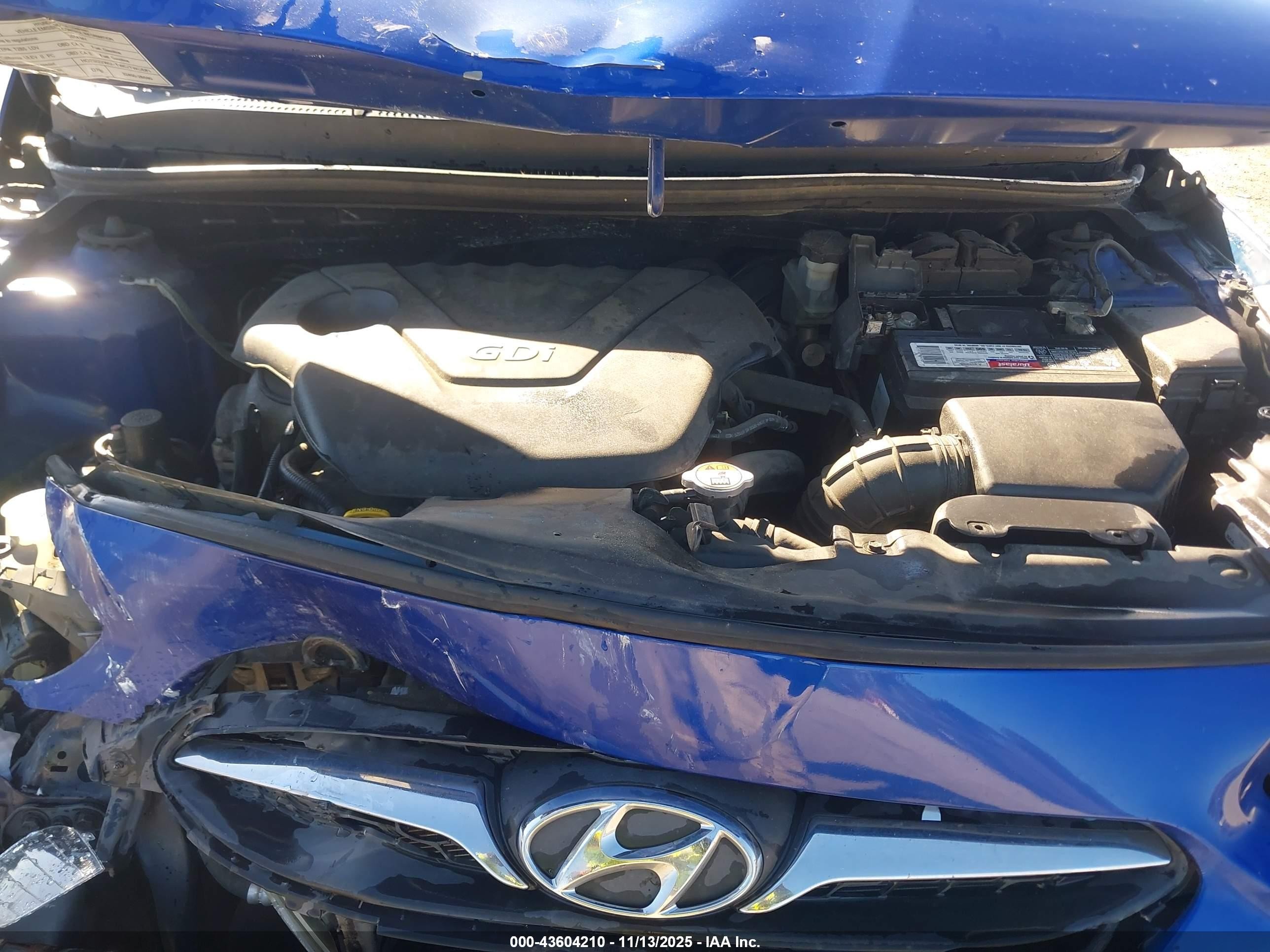 2014 Hyundai Accent Gls Blue vin: KMHCT4AE4EU612025