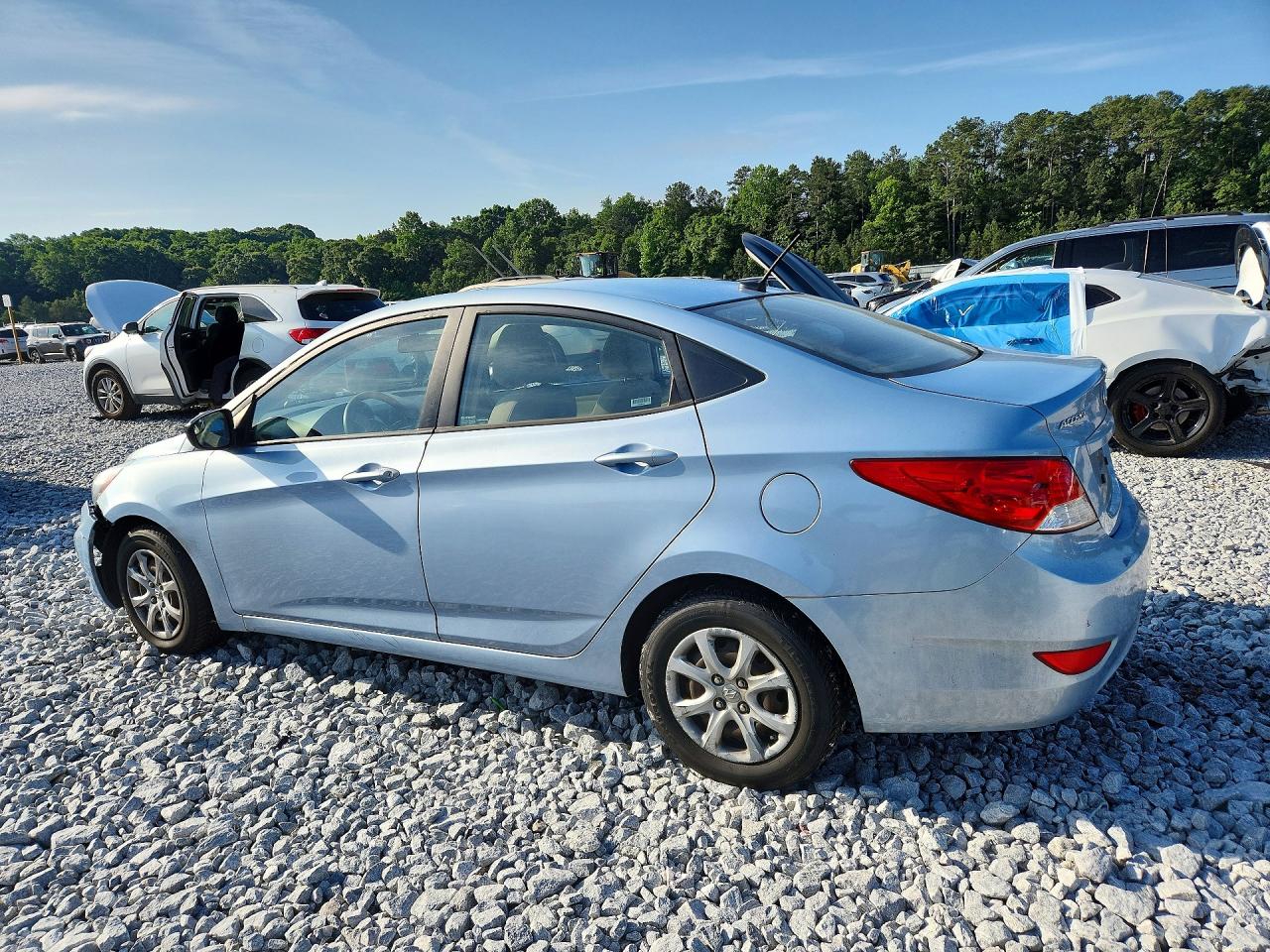 2014 Hyundai Accent Gls Синий vin: KMHCT4AE4EU663010