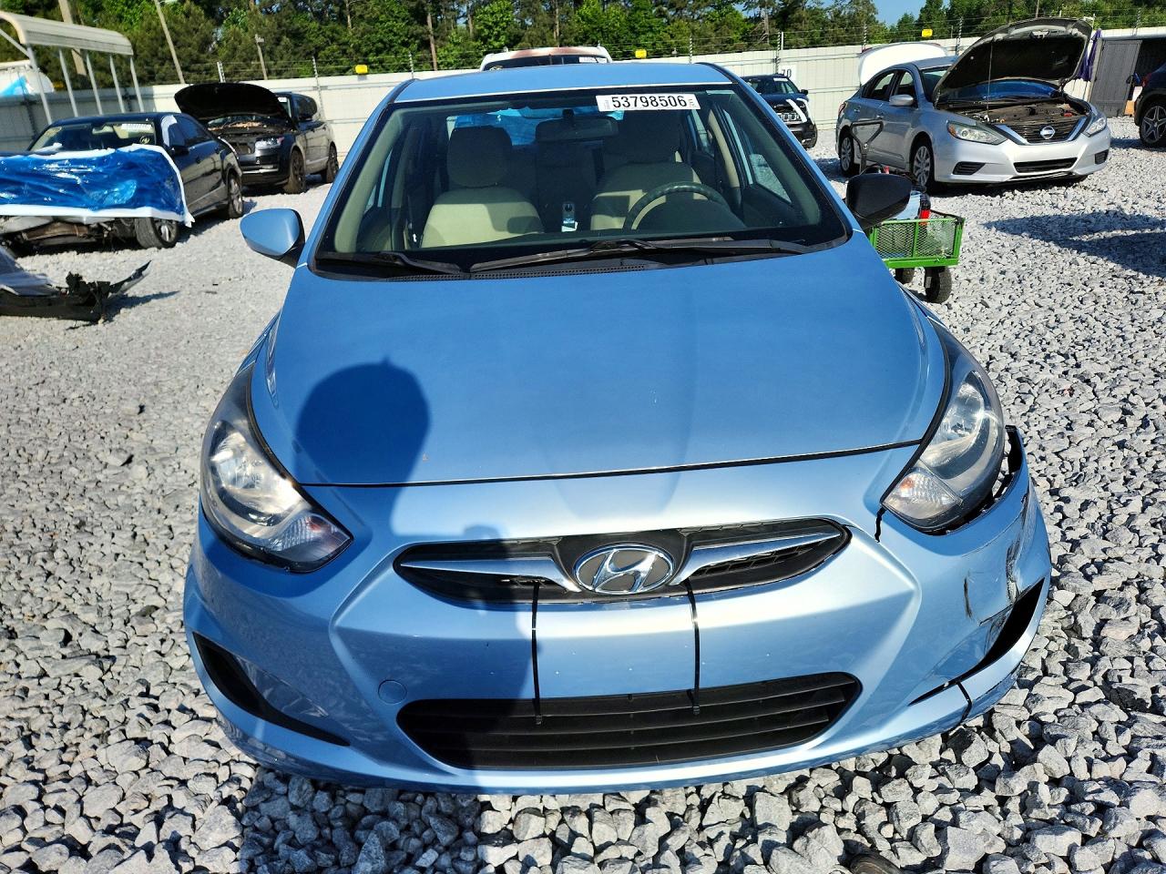 2014 Hyundai Accent Gls Синий vin: KMHCT4AE4EU663010