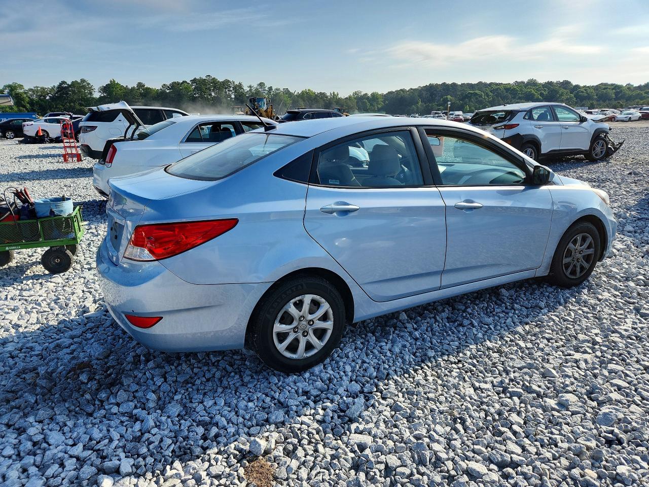 2014 Hyundai Accent Gls Синий vin: KMHCT4AE4EU663010
