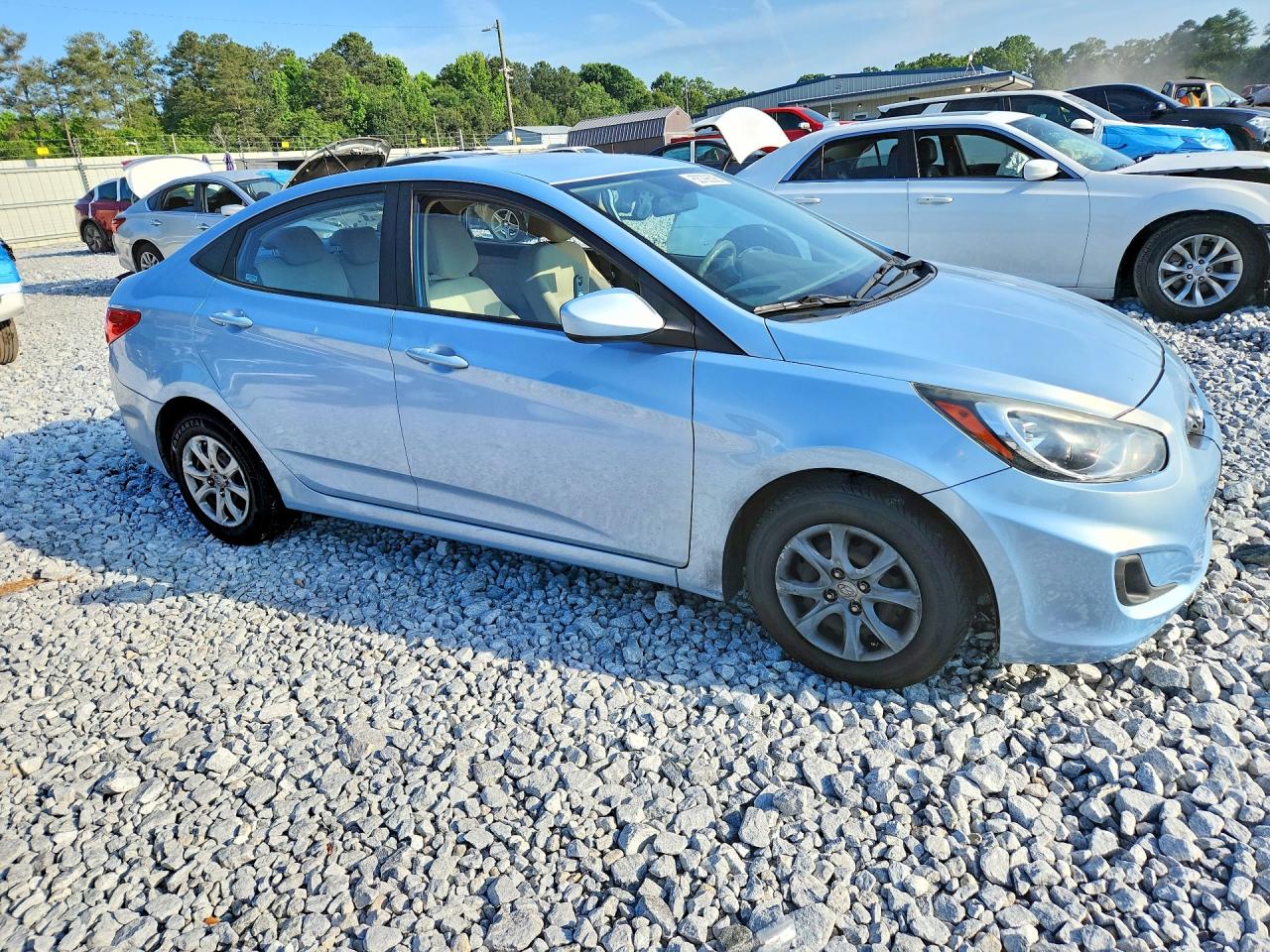 2014 Hyundai Accent Gls Синий vin: KMHCT4AE4EU663010