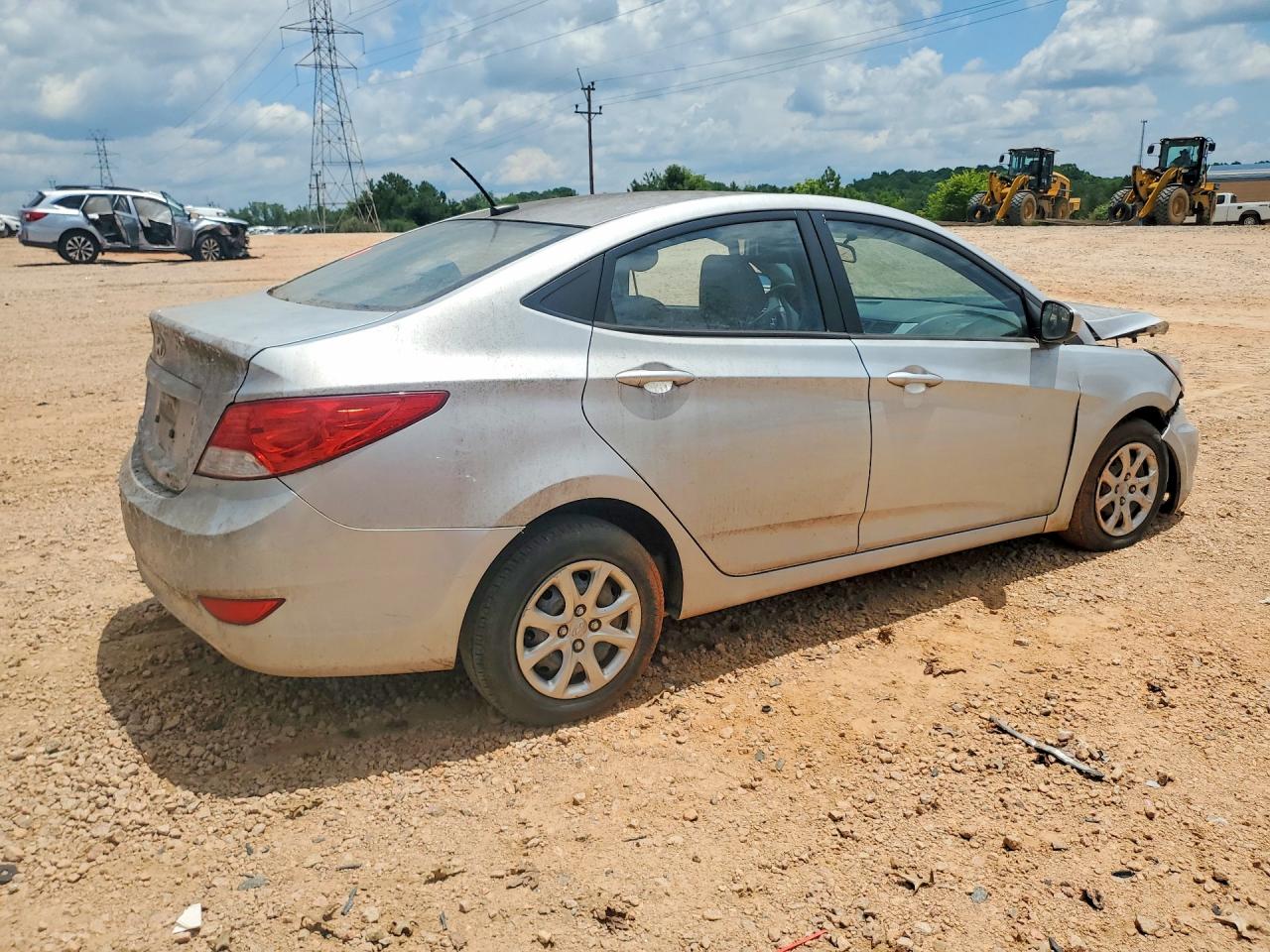 2014 Hyundai Accent Gls Silver vin: KMHCT4AE4EU665680