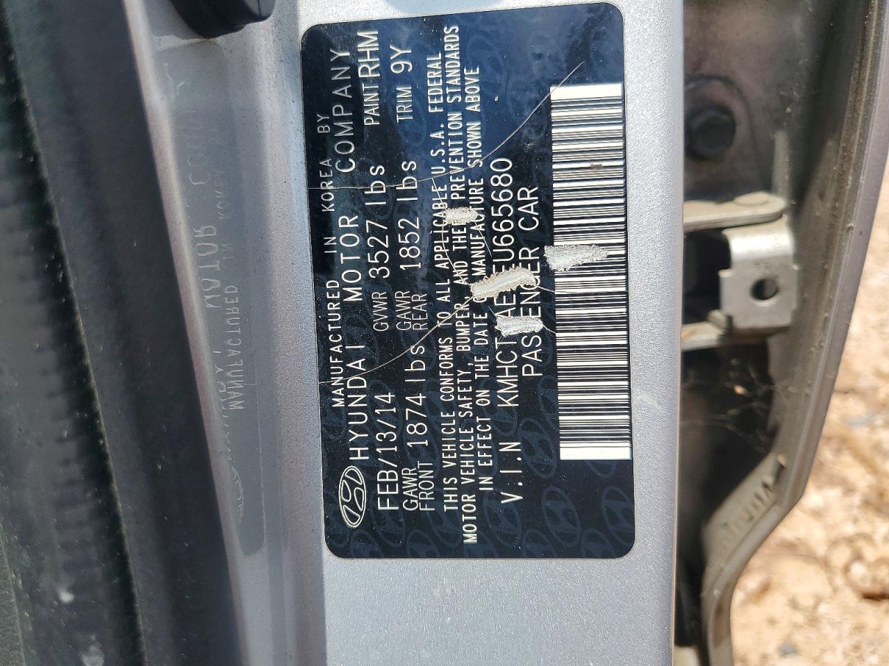 2014 Hyundai Accent Gls Silver vin: KMHCT4AE4EU665680