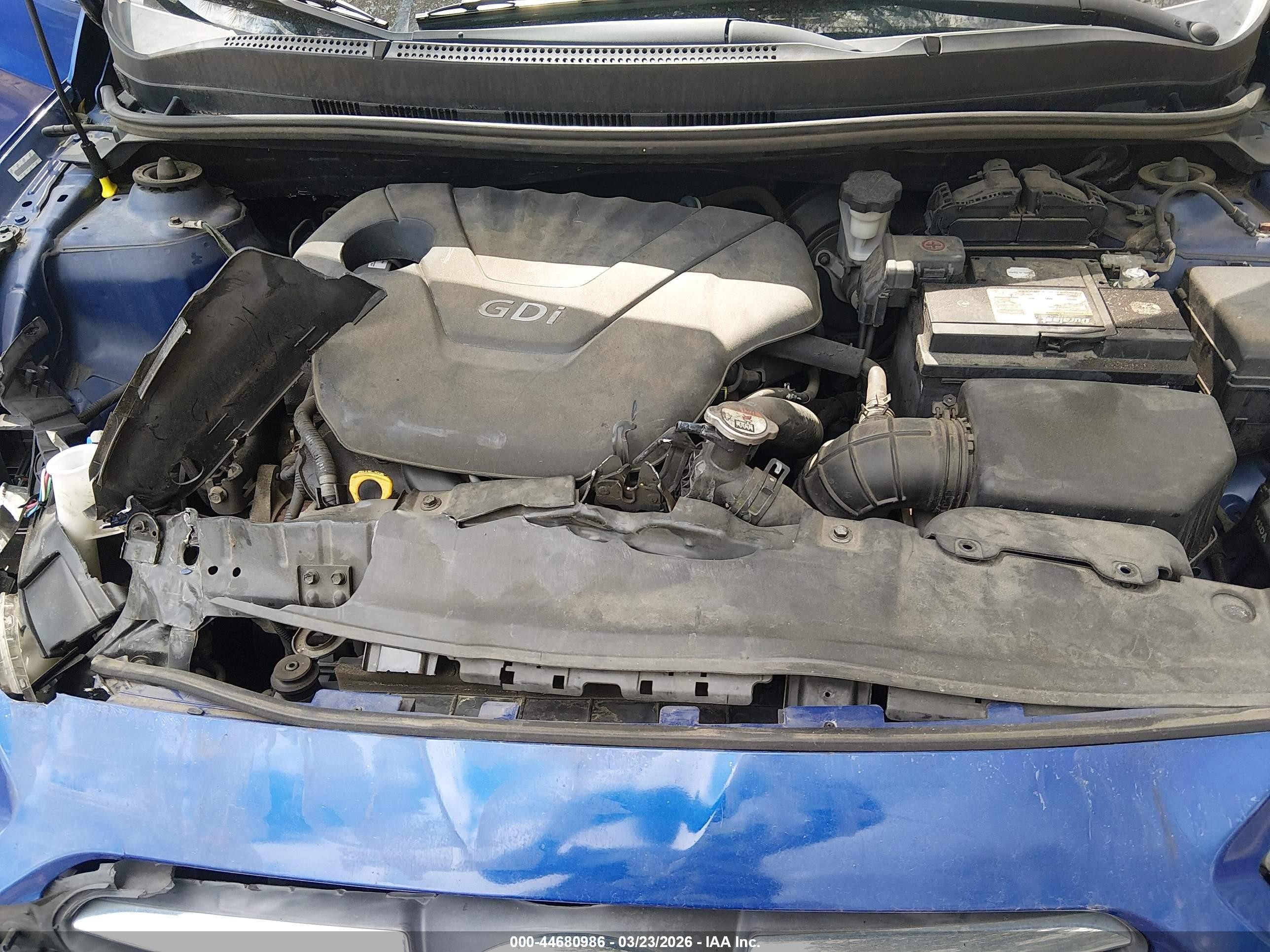 2014 Hyundai Accent Gls Blue vin: KMHCT4AE4EU666893
