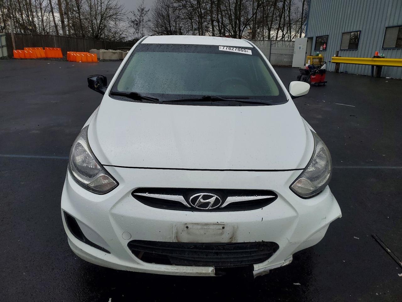 2014 Hyundai Accent Gls White vin: KMHCT4AE4EU684987