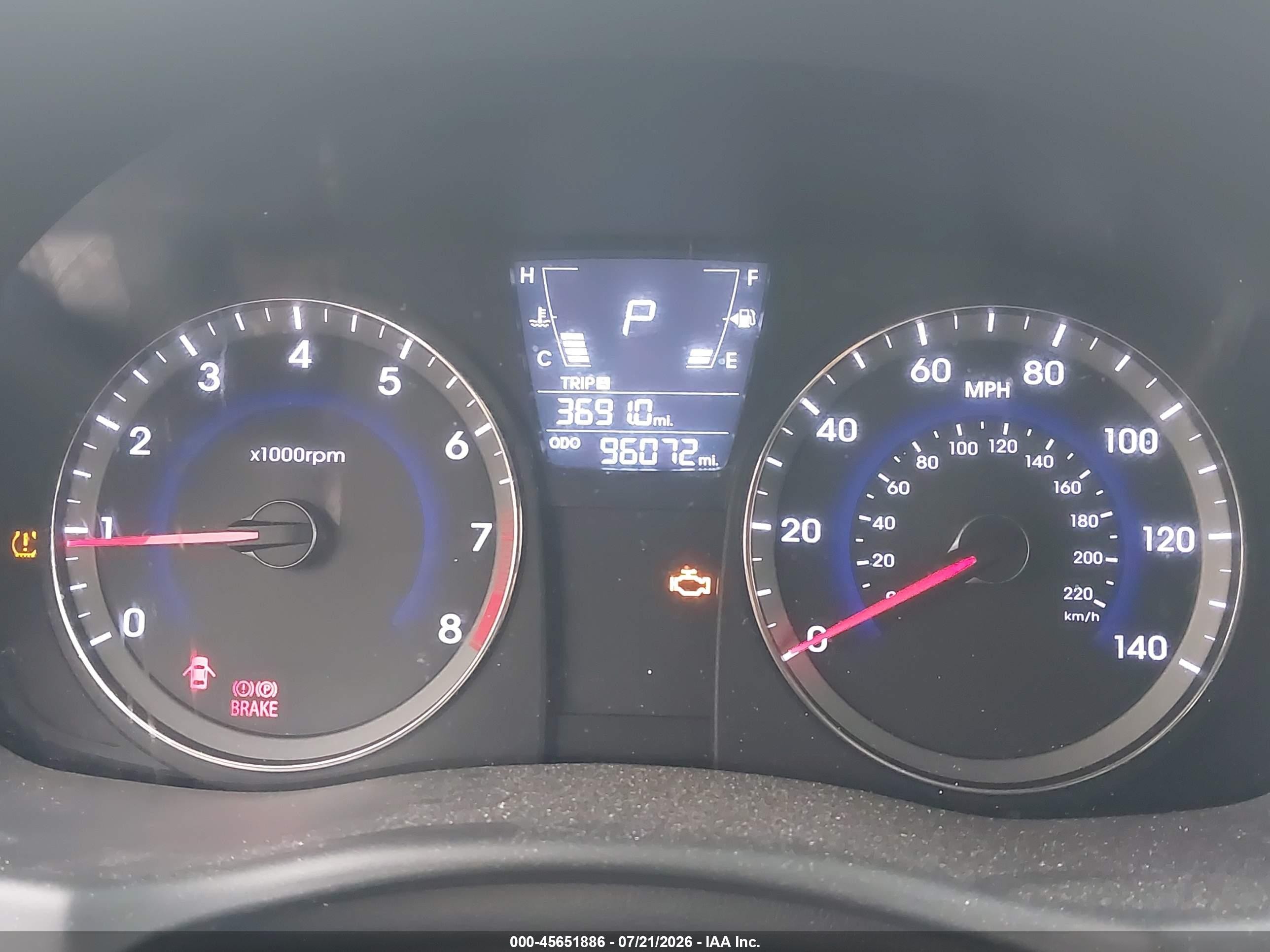 2014 Hyundai Accent Gls Gray vin: KMHCT4AE4EU694161