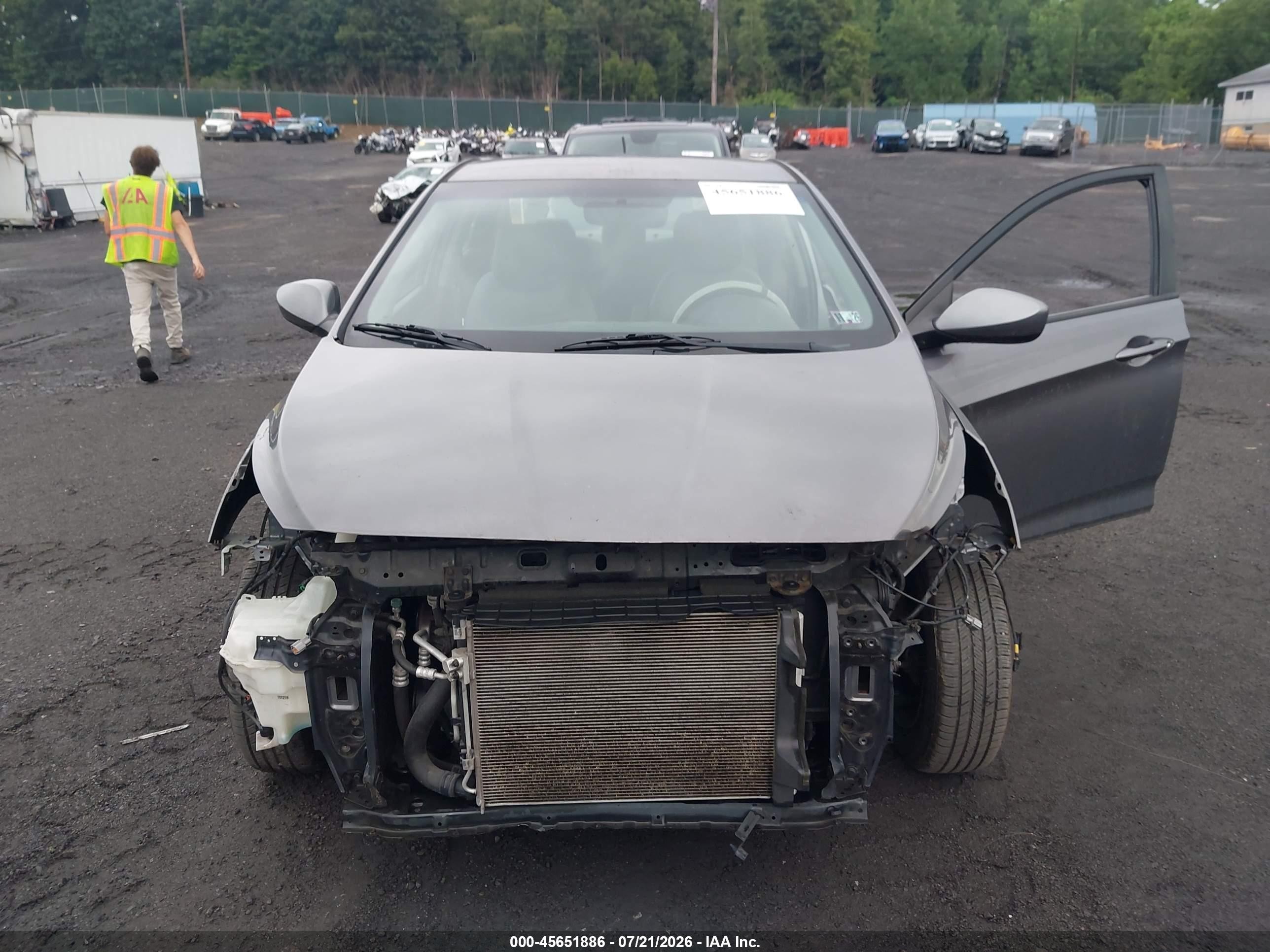 2014 Hyundai Accent Gls Gray vin: KMHCT4AE4EU694161