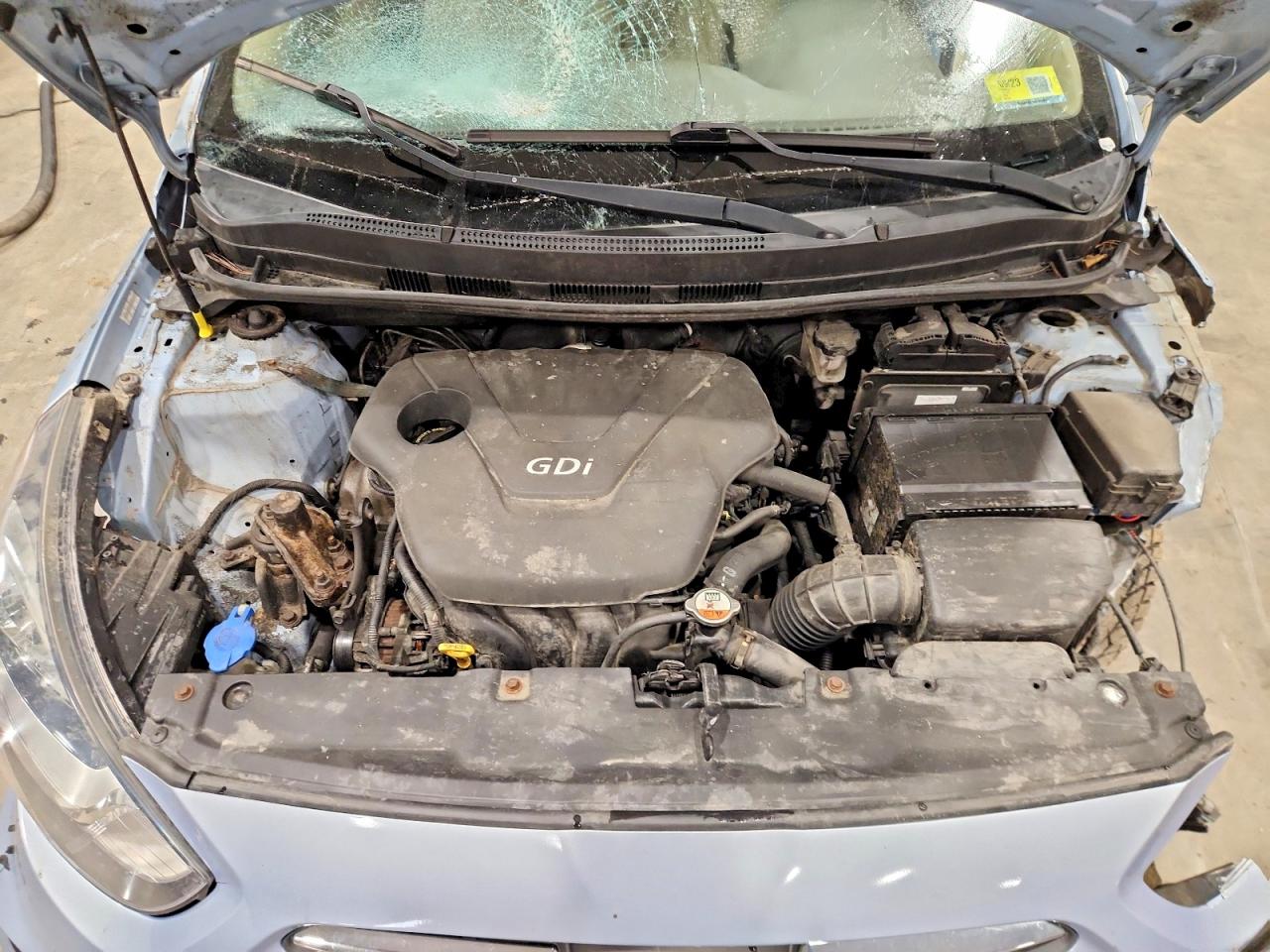 2014 Hyundai Accent Gls Blue vin: KMHCT4AE4EU707152