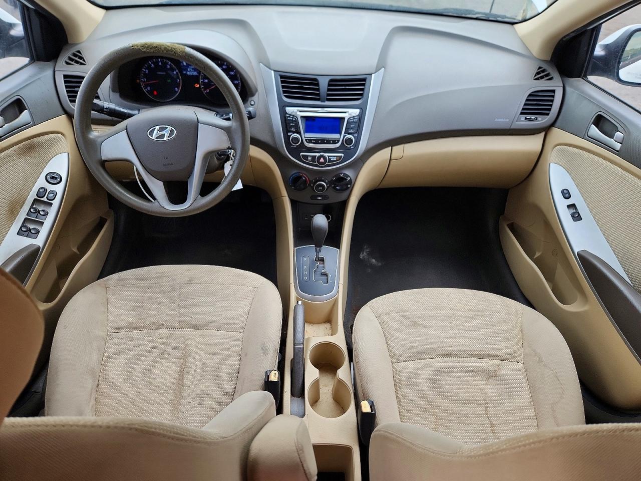2014 Hyundai Accent Gls White vin: KMHCT4AE4EU715915