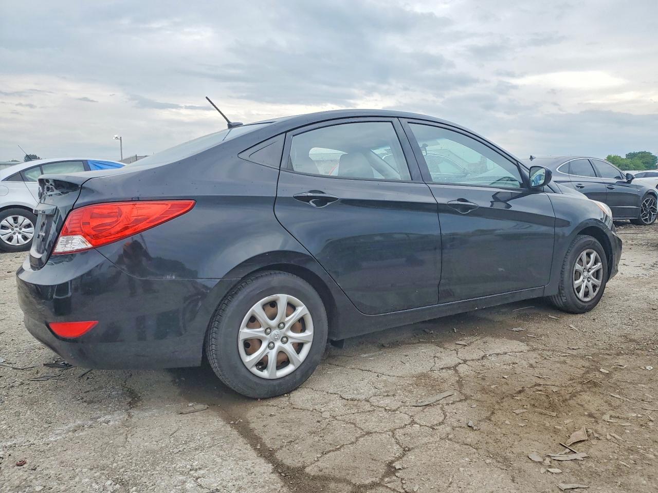 2014 Hyundai Accent Gls Black vin: KMHCT4AE4EU718183