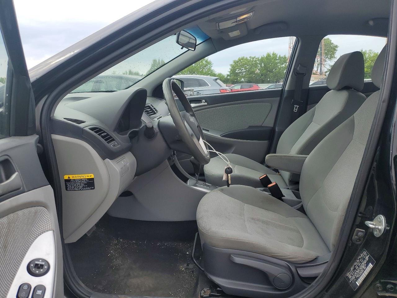 2014 Hyundai Accent Gls Black vin: KMHCT4AE4EU718183