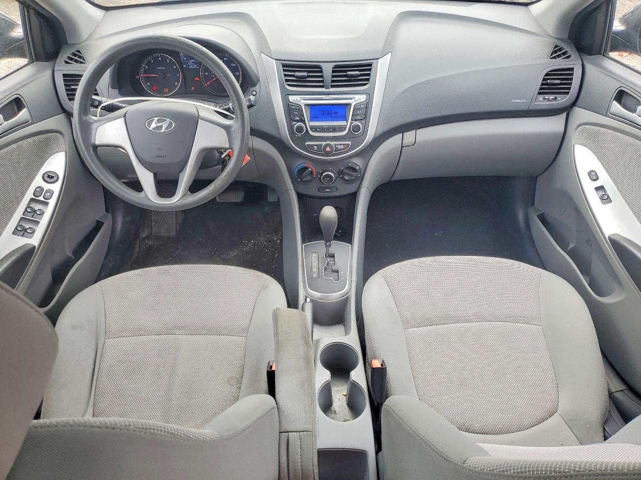 2014 Hyundai Accent Gls Black vin: KMHCT4AE4EU718183