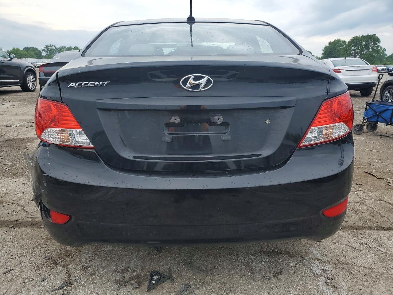 2014 Hyundai Accent Gls Black vin: KMHCT4AE4EU718183
