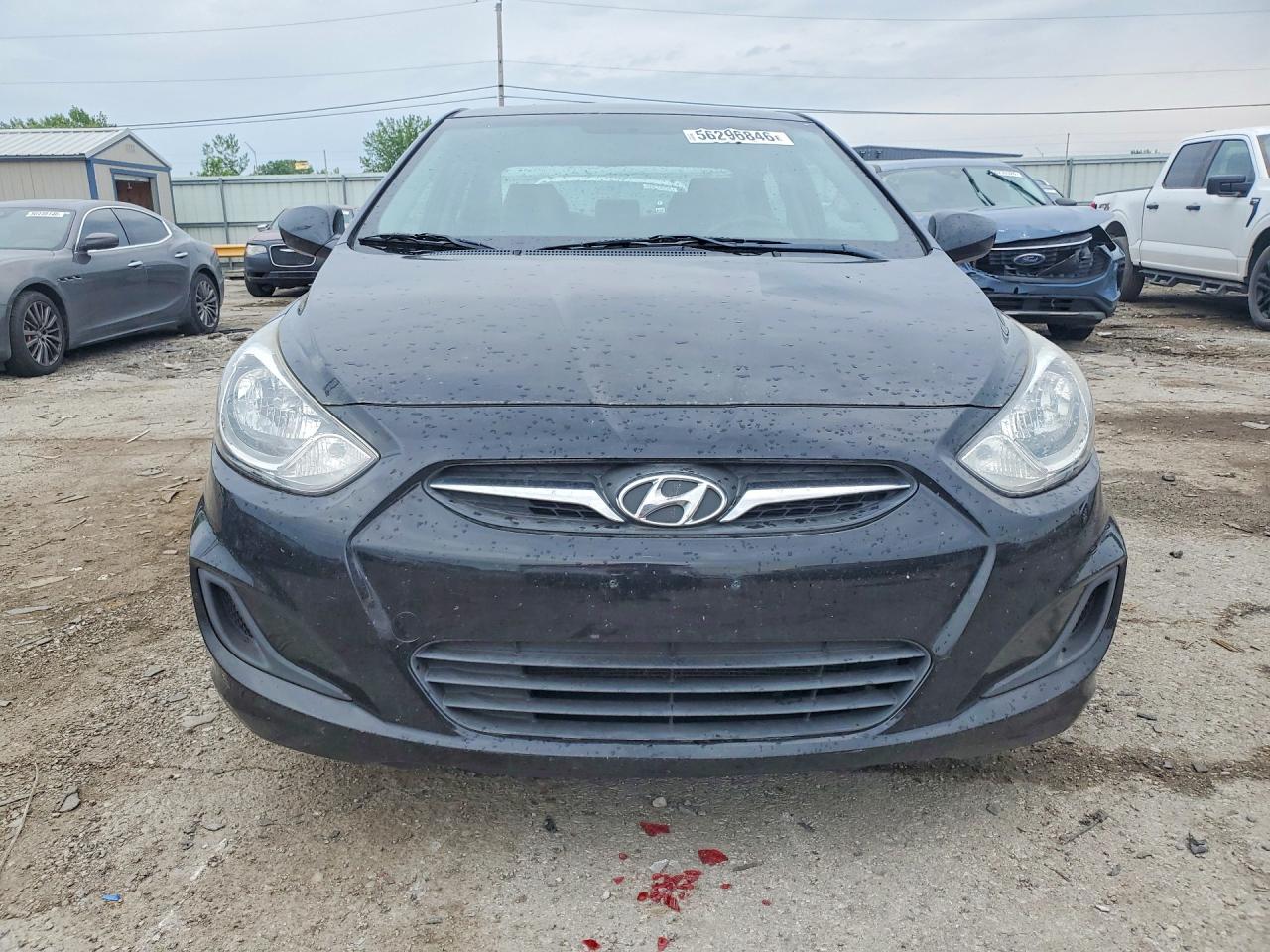 2014 Hyundai Accent Gls Black vin: KMHCT4AE4EU718183