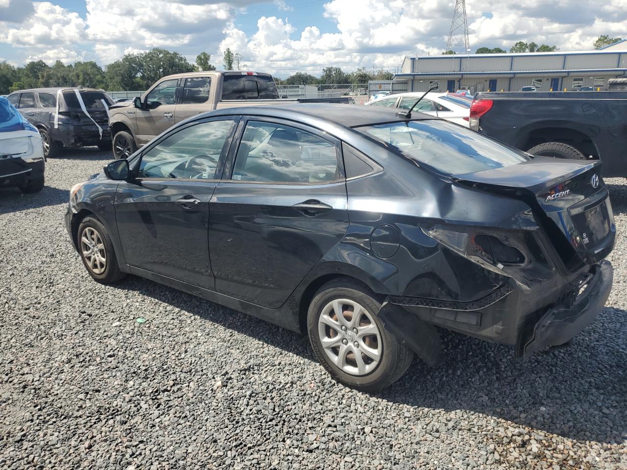2014 Hyundai Accent Gls Черный vin: KMHCT4AE4EU718202